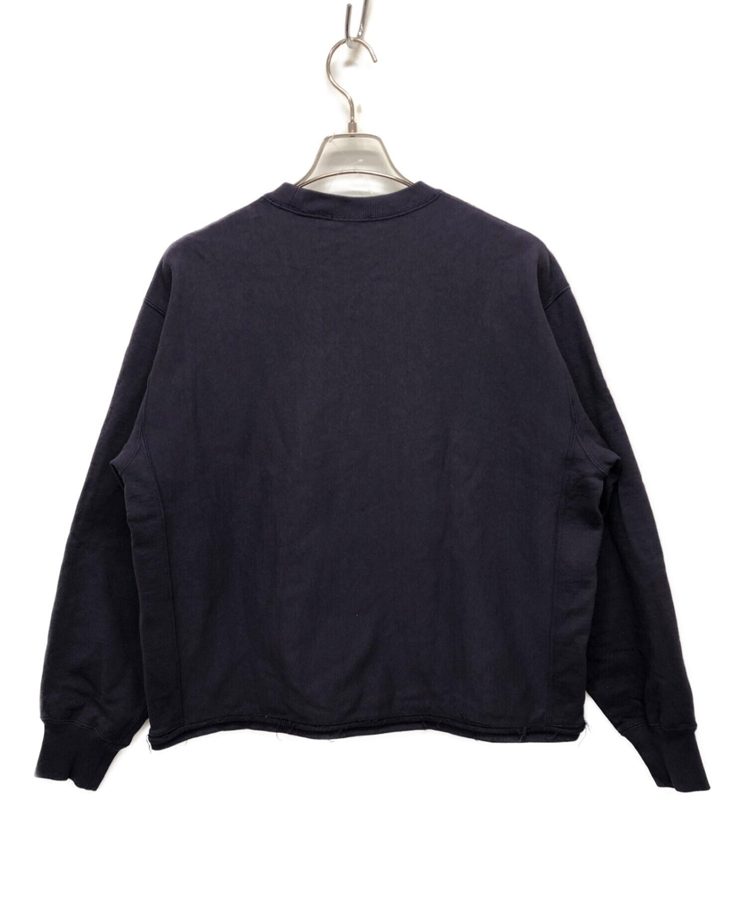 中古・古着通販】ULTERIOR (アルテリア) DRY FEEL SILKY TERRY CUT-OFF SWEAT ネイビー  サイズ:4｜ブランド・古着通販 トレファク公式【TREFAC FASHION】スマホサイト