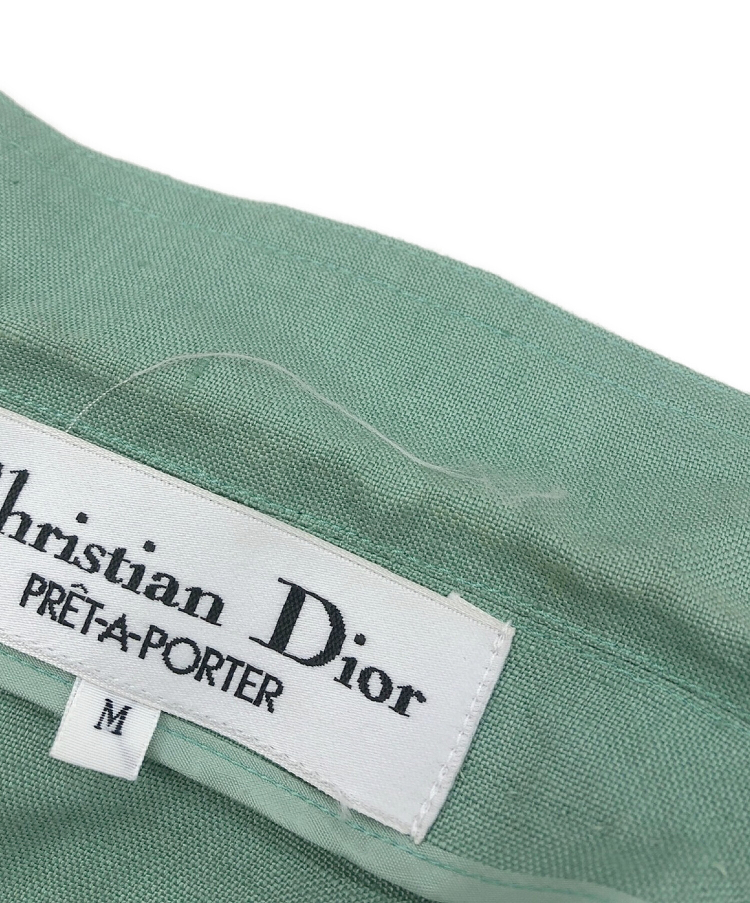 Christian Dior (クリスチャン ディオール) テーラードジャケット 黄緑 サイズ:M