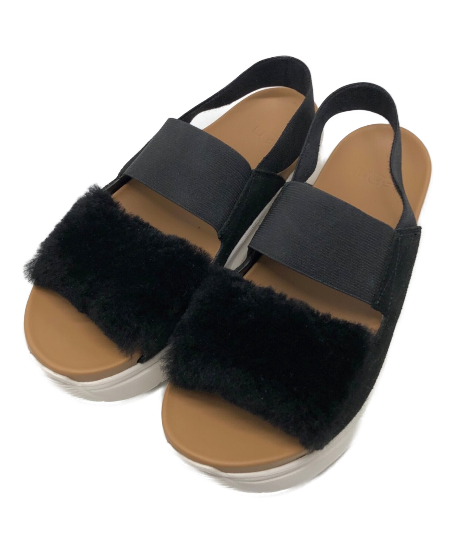 中古・古着通販】UGG (アグ) サンダル ブラック サイズ:25｜ブランド