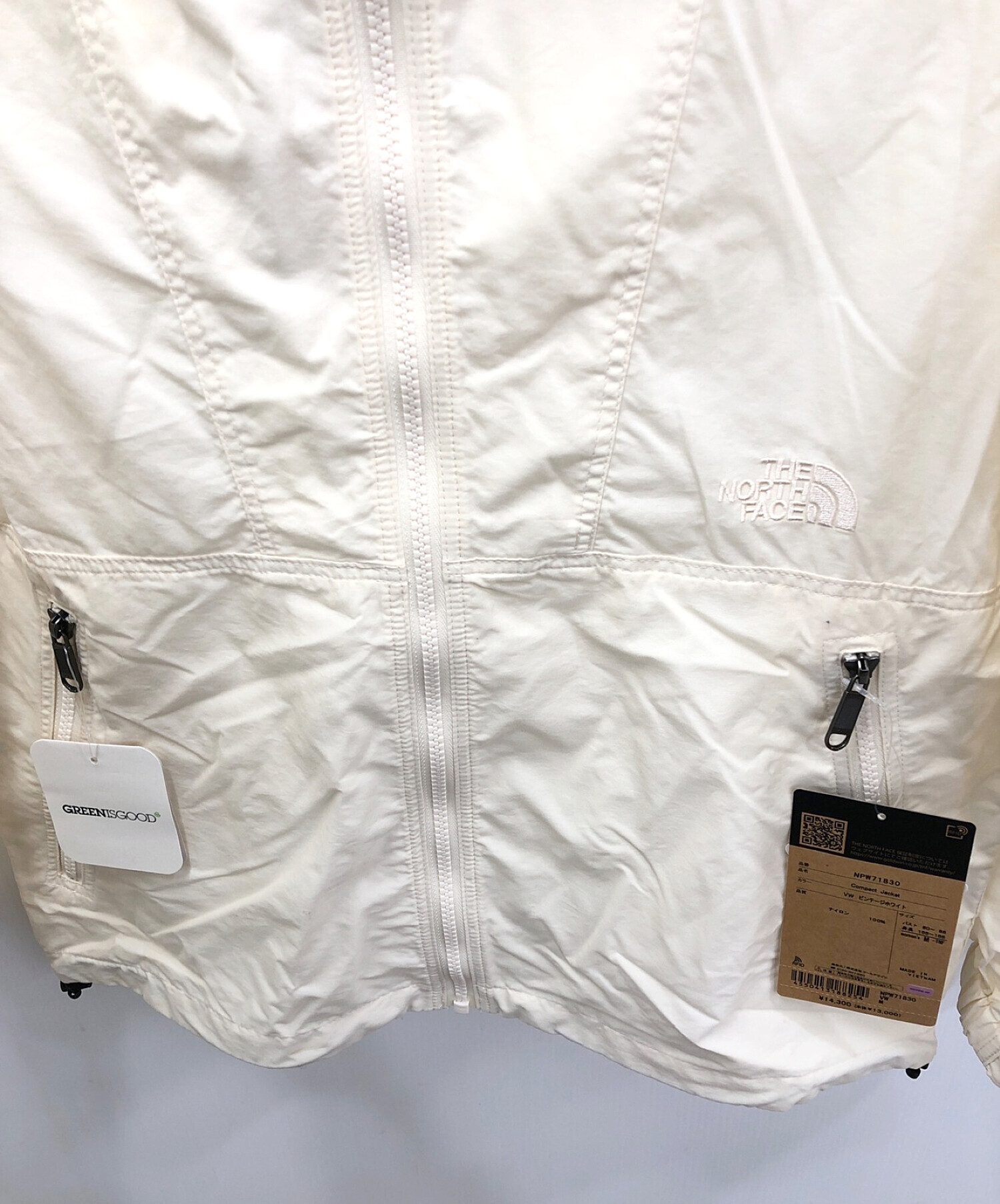 中古・古着通販】THE NORTH FACE (ザ ノース フェイス) コンパクトジャケット アイボリー サイズ:M 未使用品｜ブランド・古着通販  トレファク公式【TREFAC FASHION】スマホサイト