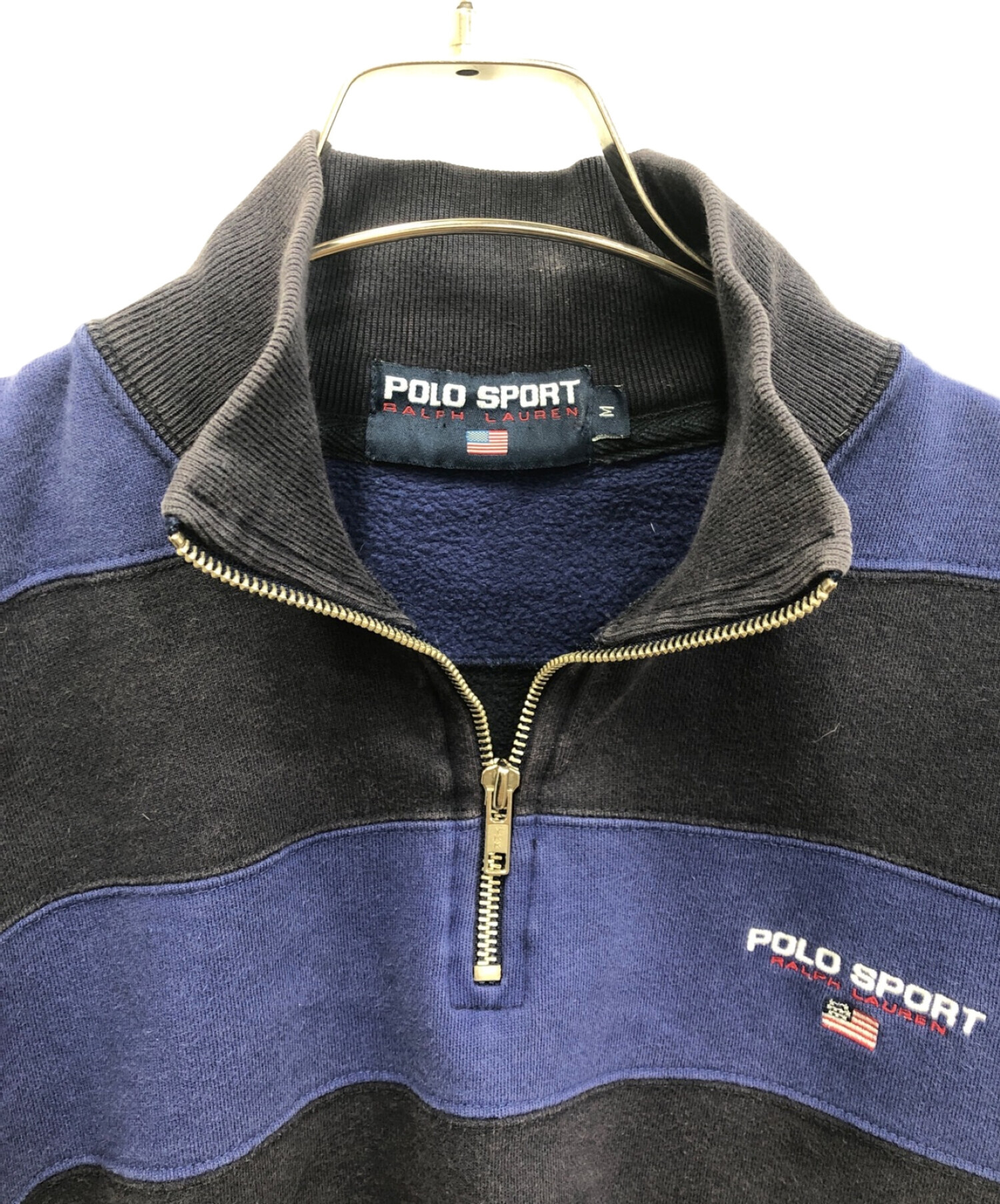 POLO SPORT (ポロスポーツ) ハーフジップスウェット ネイビー サイズ:M