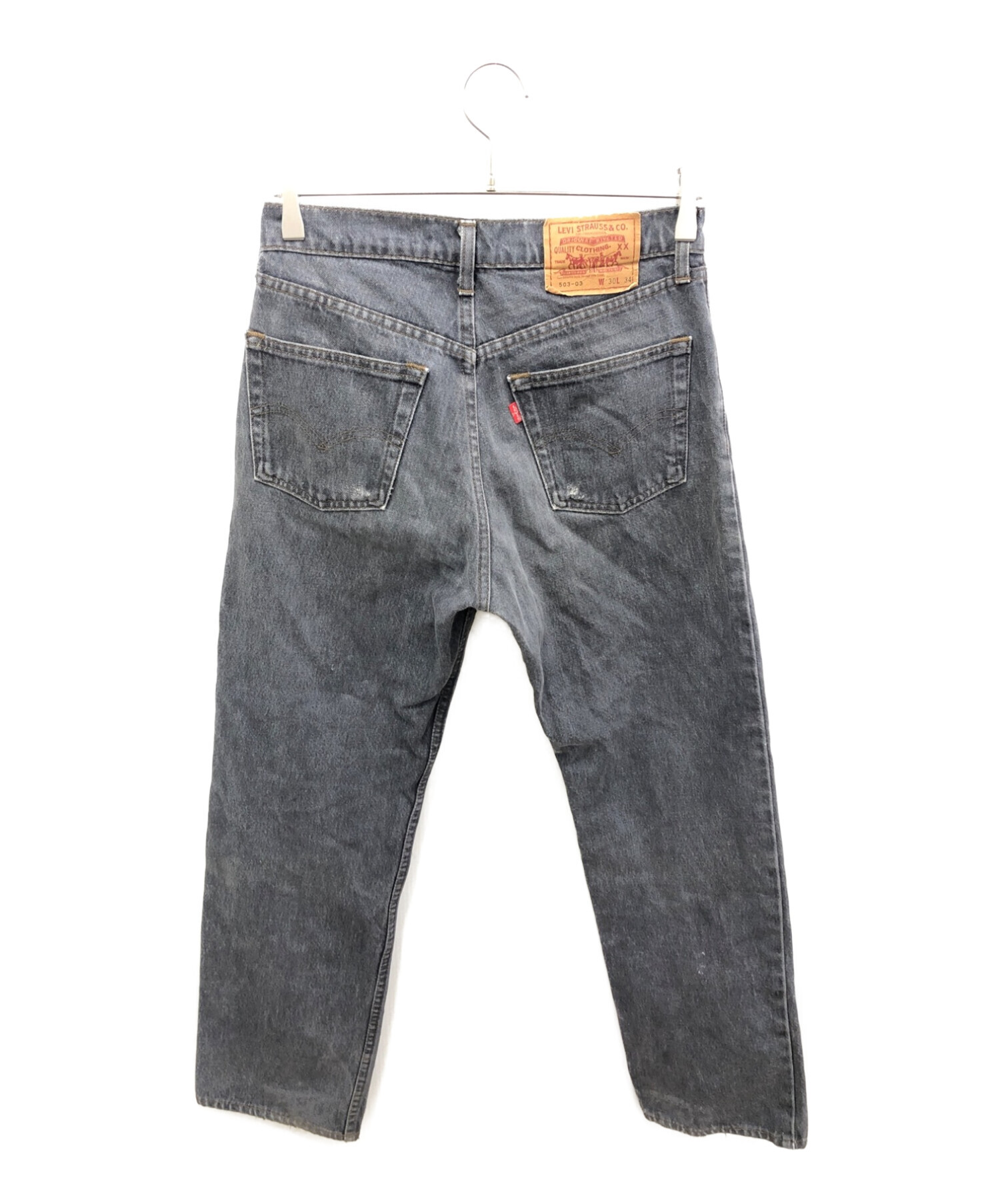 中古・古着通販】LEVI'S (リーバイス) 503ブラックデニムパンツ