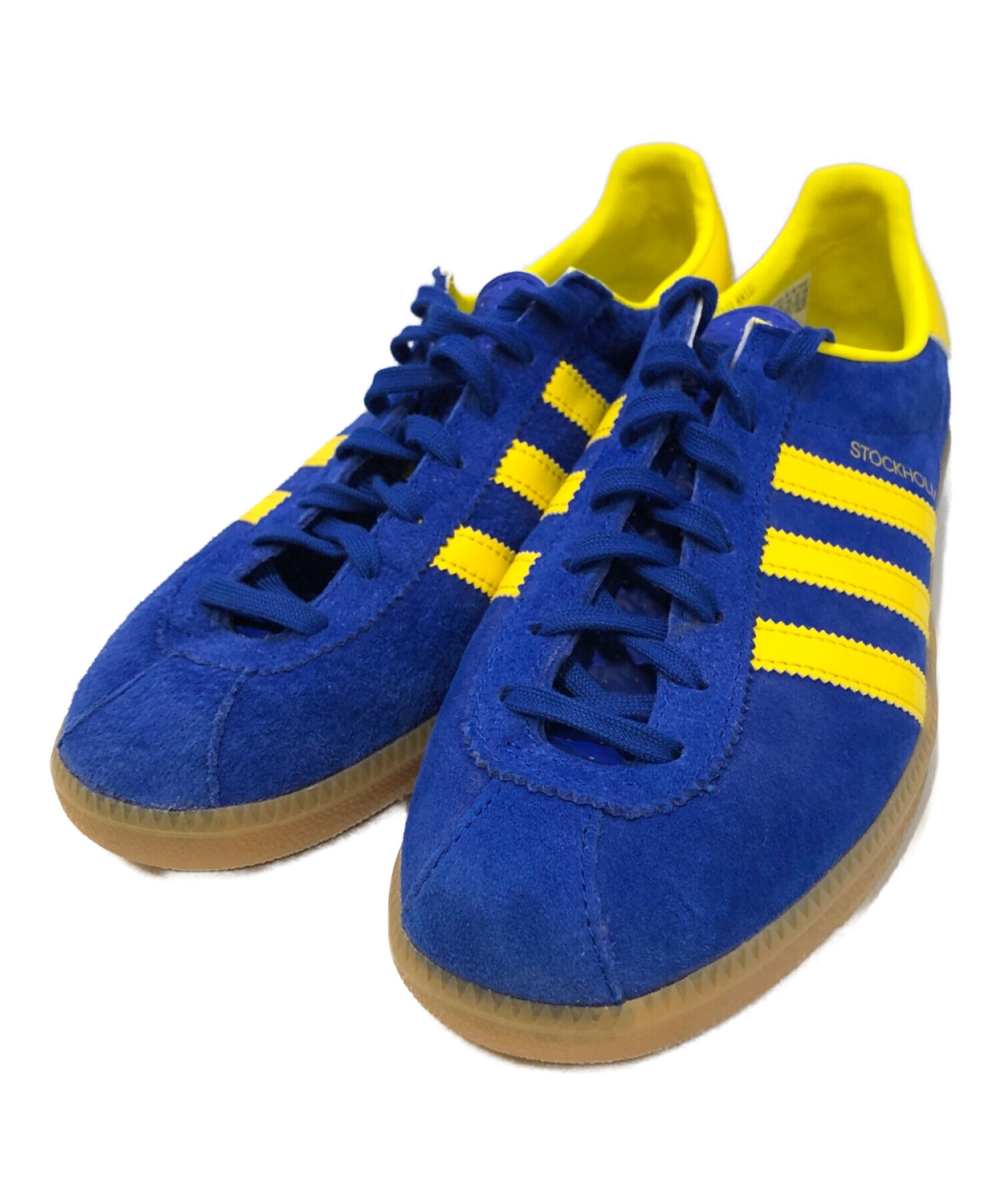 adidas (アディダス) ローカットスニーカー ブルー サイズ:27