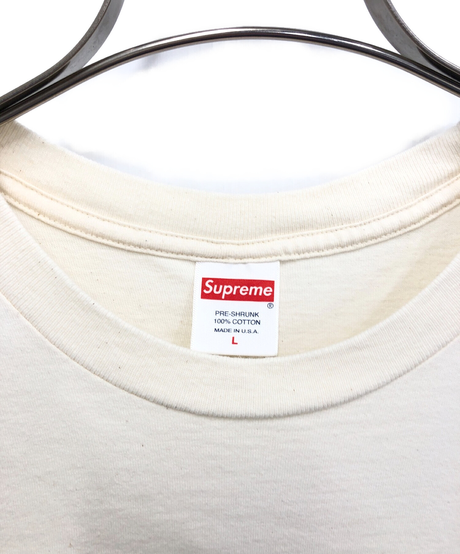 SUPREME (シュプリーム) クロスボックスロゴtシャツ ホワイト サイズ:Ｌ