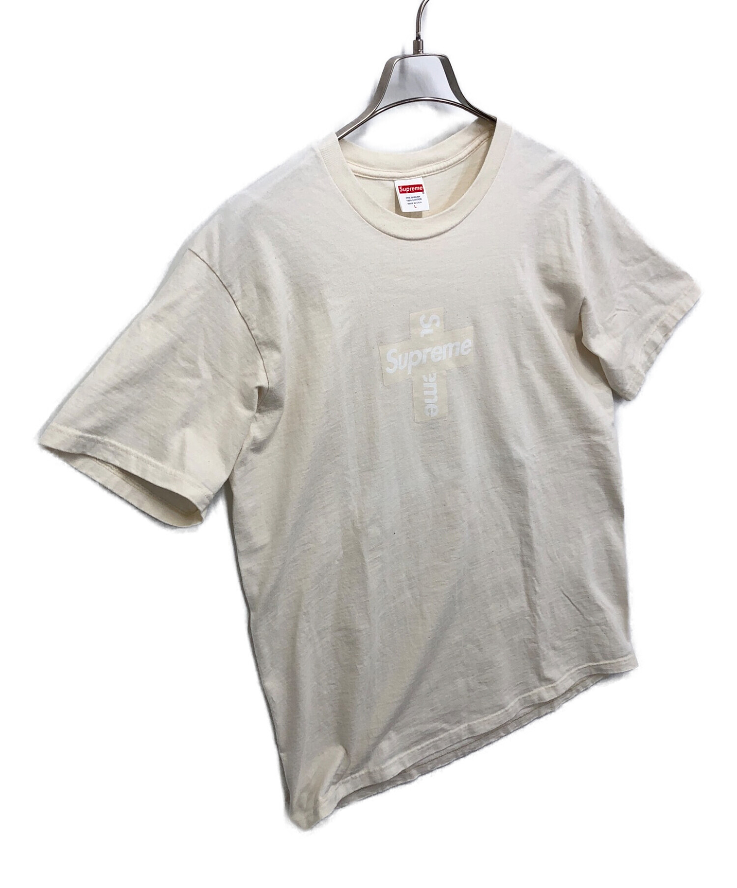 【最終値下げ】supremeシュプリーム  クロスボックスロゴ  Tシャツ  L肩幅51