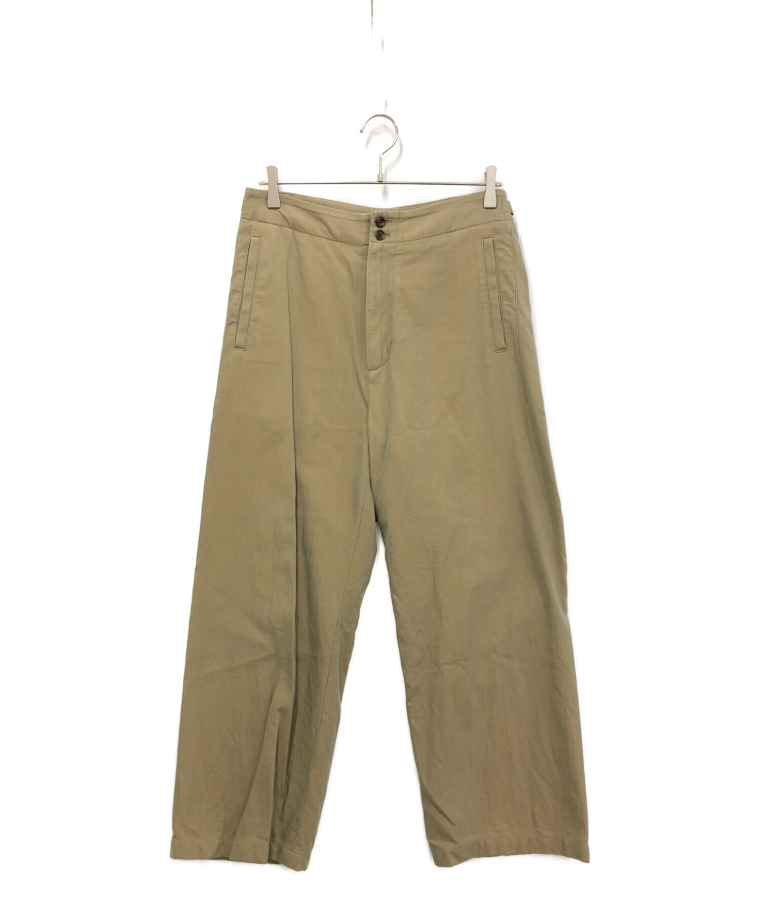 中古・古着通販】ULTERIOR (アルテリア) CHAMBRAY GABARDINE SEEMLESS TROUSERS ブラウン  サイズ:3｜ブランド・古着通販 トレファク公式【TREFAC FASHION】スマホサイト