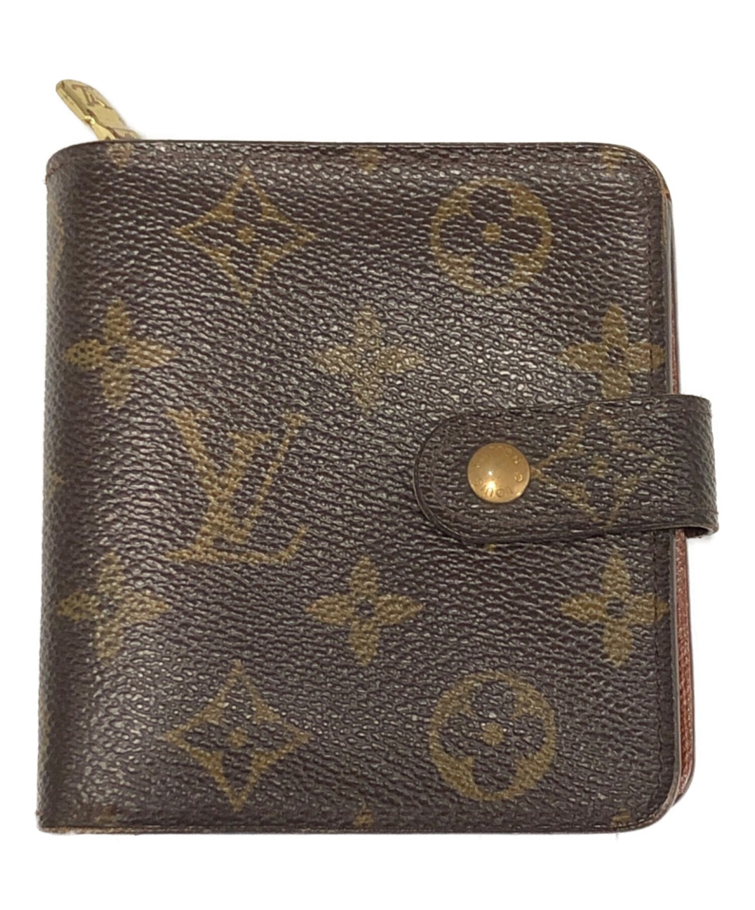 中古・古着通販】LOUIS VUITTON (ルイ ヴィトン) モノグラム コンパクトジップ ブラウン｜ブランド・古着通販  トレファク公式【TREFAC FASHION】スマホサイト