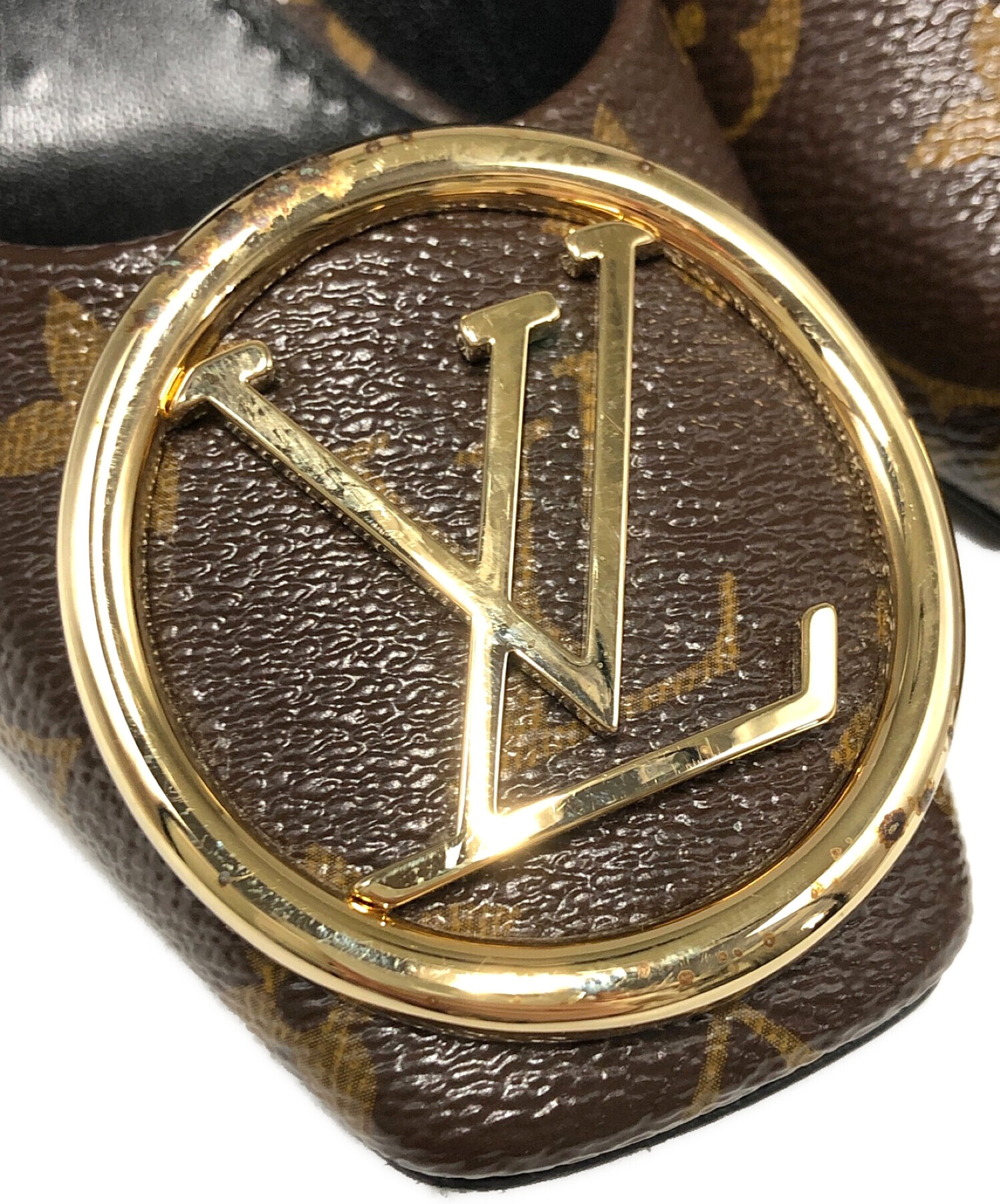 LOUIS VUITTON (ルイ ヴィトン) モノグラムパンプス ブラウン サイズ:36.5