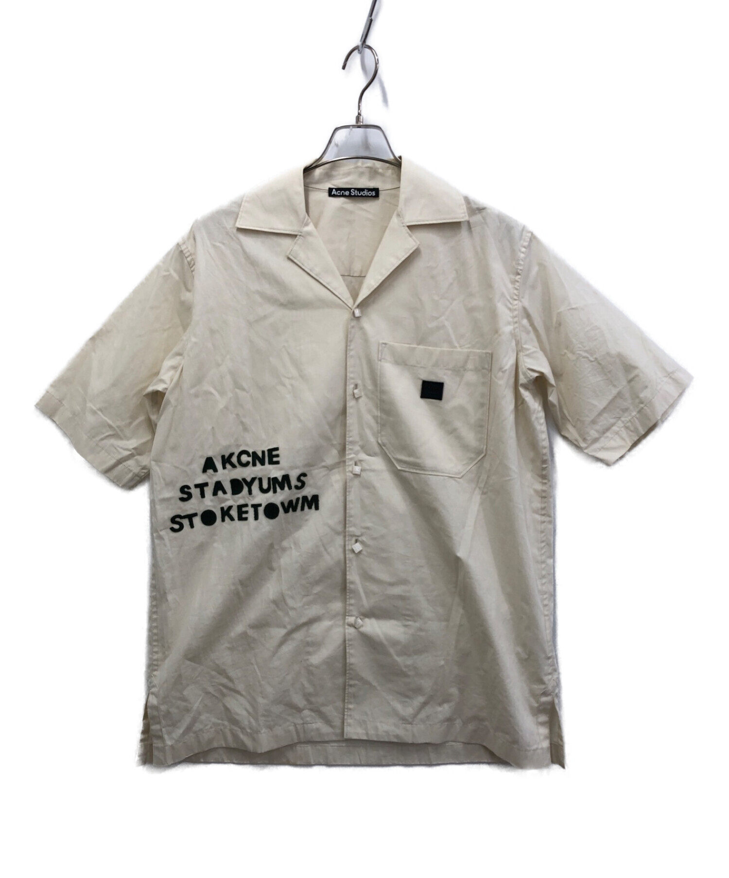 Acne studios (アクネストゥディオス) オープンカラーシャツ ベージュ サイズ:XS