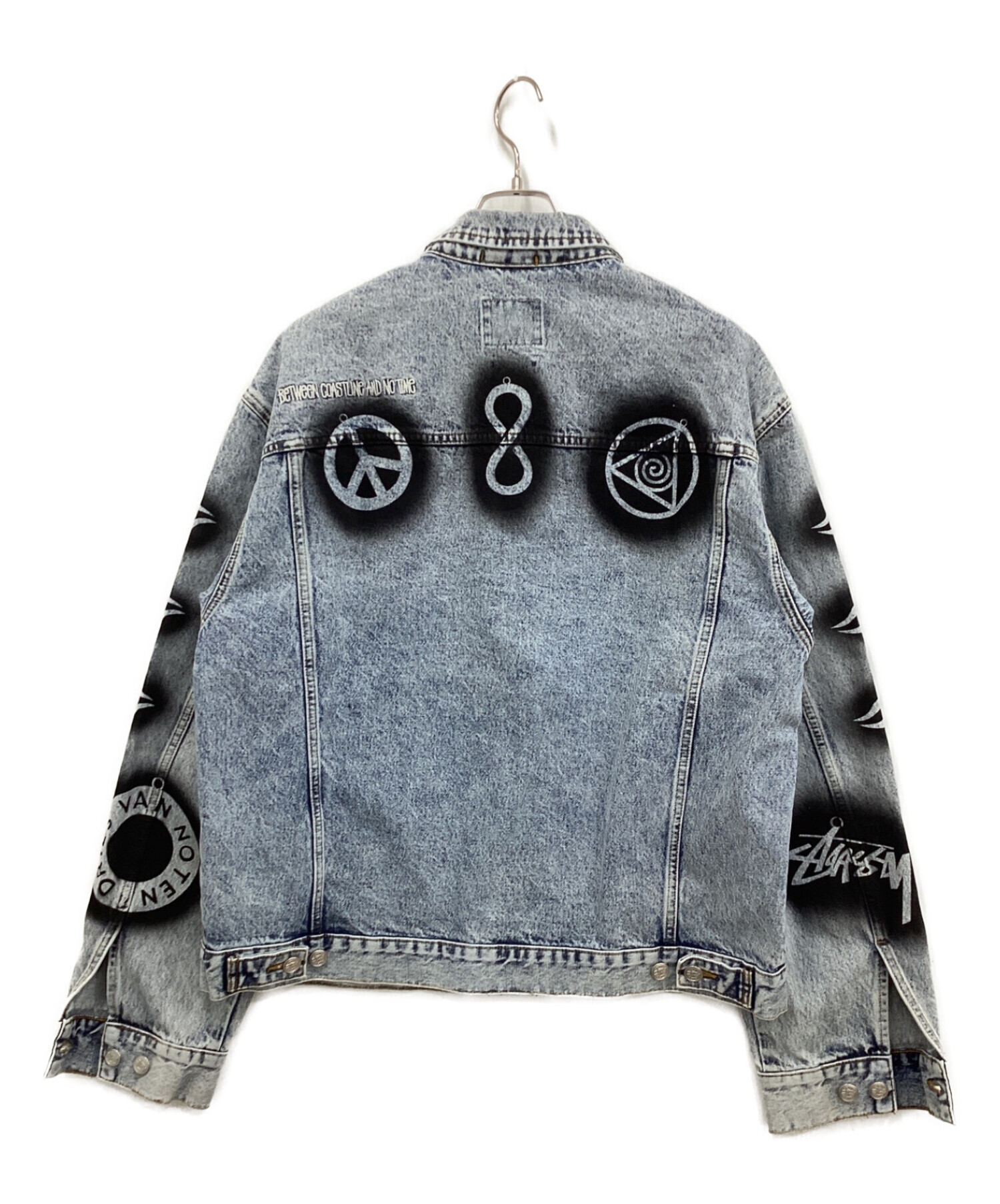 中古・古着通販】stussy (ステューシー) DRIES VAN NOTEN (ドリスヴァンノッテン) Hand Stencilled Denim  Jacket インディゴ サイズ:Large｜ブランド・古着通販 トレファク公式【TREFAC FASHION】スマホサイト