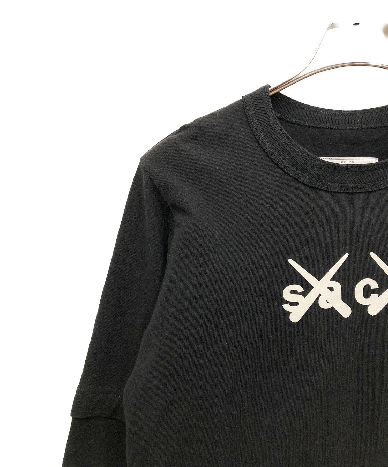 中古・古着通販】sacai (サカイ) KAWS (カウズ) カットソー ブラック