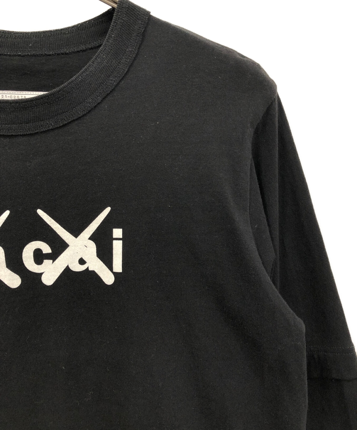 中古・古着通販】sacai (サカイ) KAWS (カウズ) カットソー ブラック