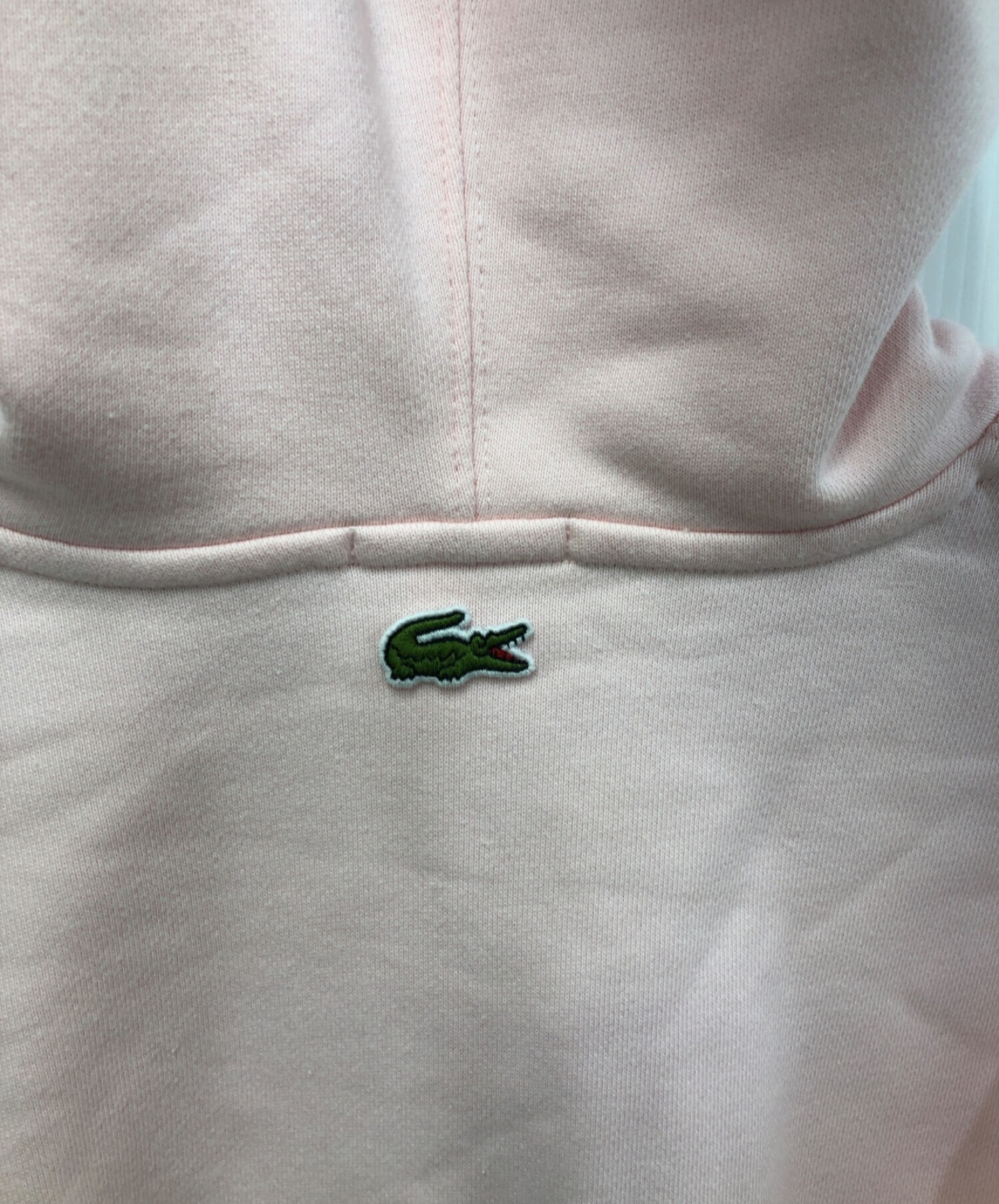 中古・古着通販】LACOSTE (ラコステ) ロゴ刺繍パーカー ピンク サイズ 