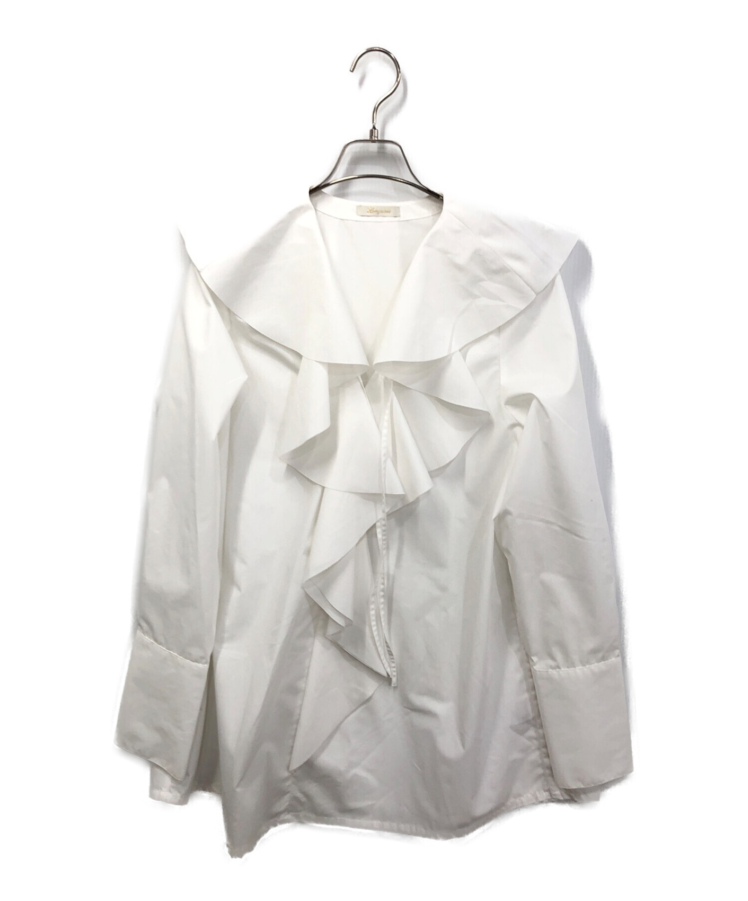 Loungedress (ラウンジドレス) フリルカラーシャツ ホワイト サイズ:free