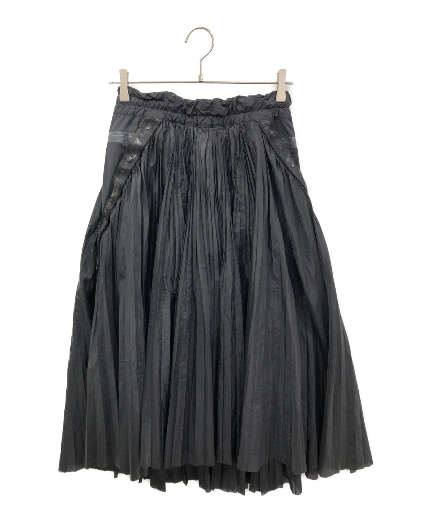 NIKE (ナイキ) sacai (サカイ) プリーツスカート ブラック サイズ:150/76A