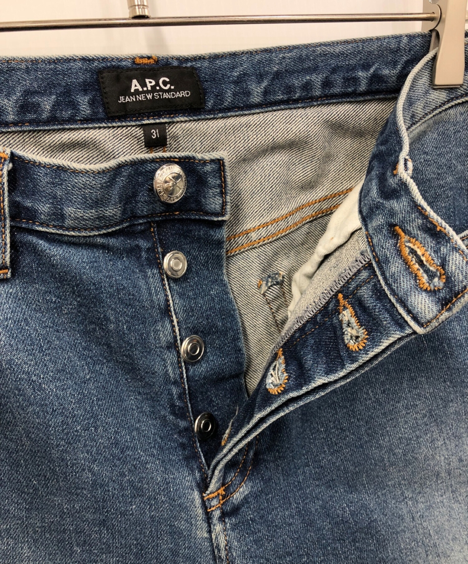 A.P.C. (アーペーセー) ストレートデニムパンツ ブルー サイズ:31