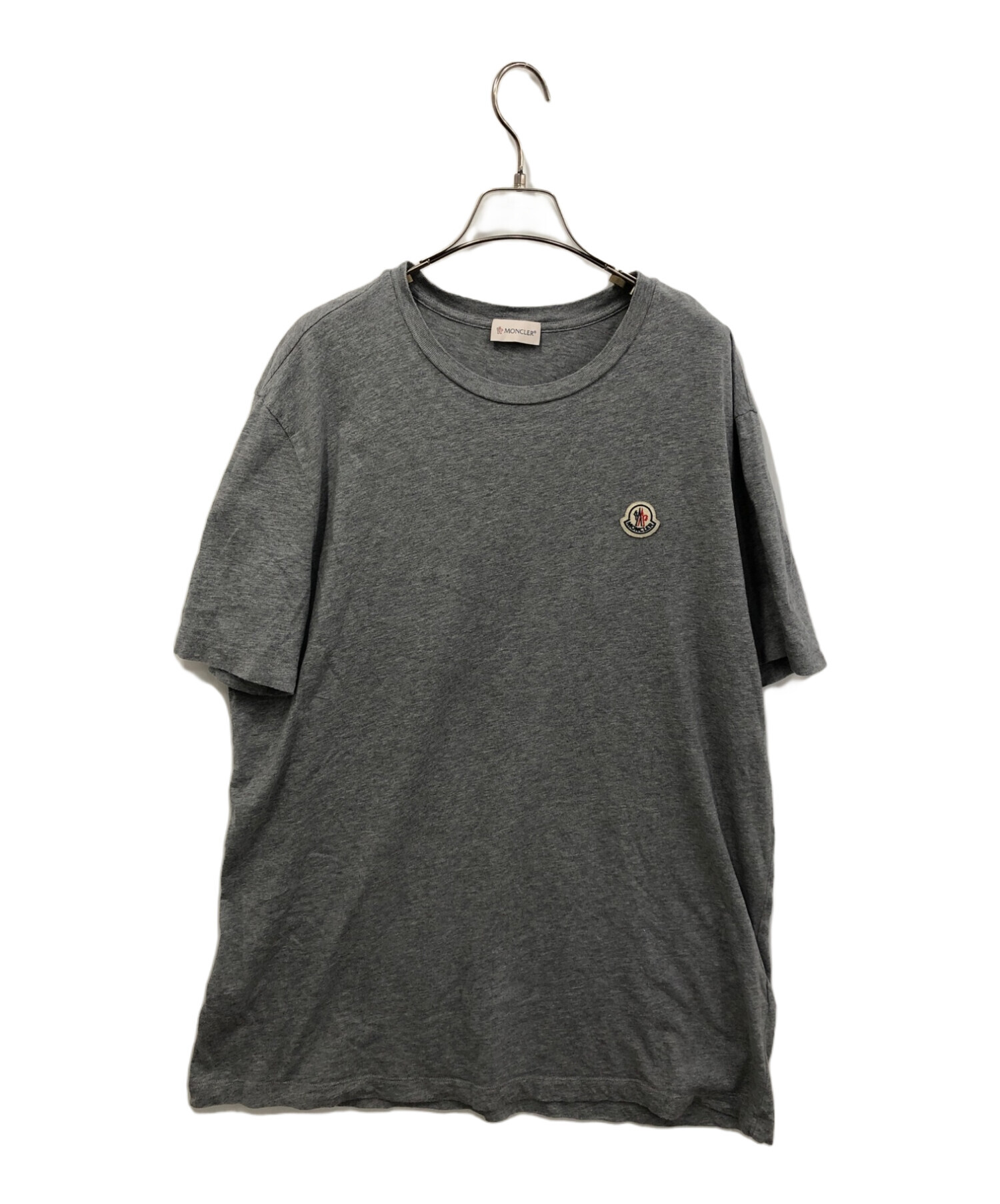 MONCLER (モンクレール) ロゴワッペンtシャツ グレー サイズ:XXL