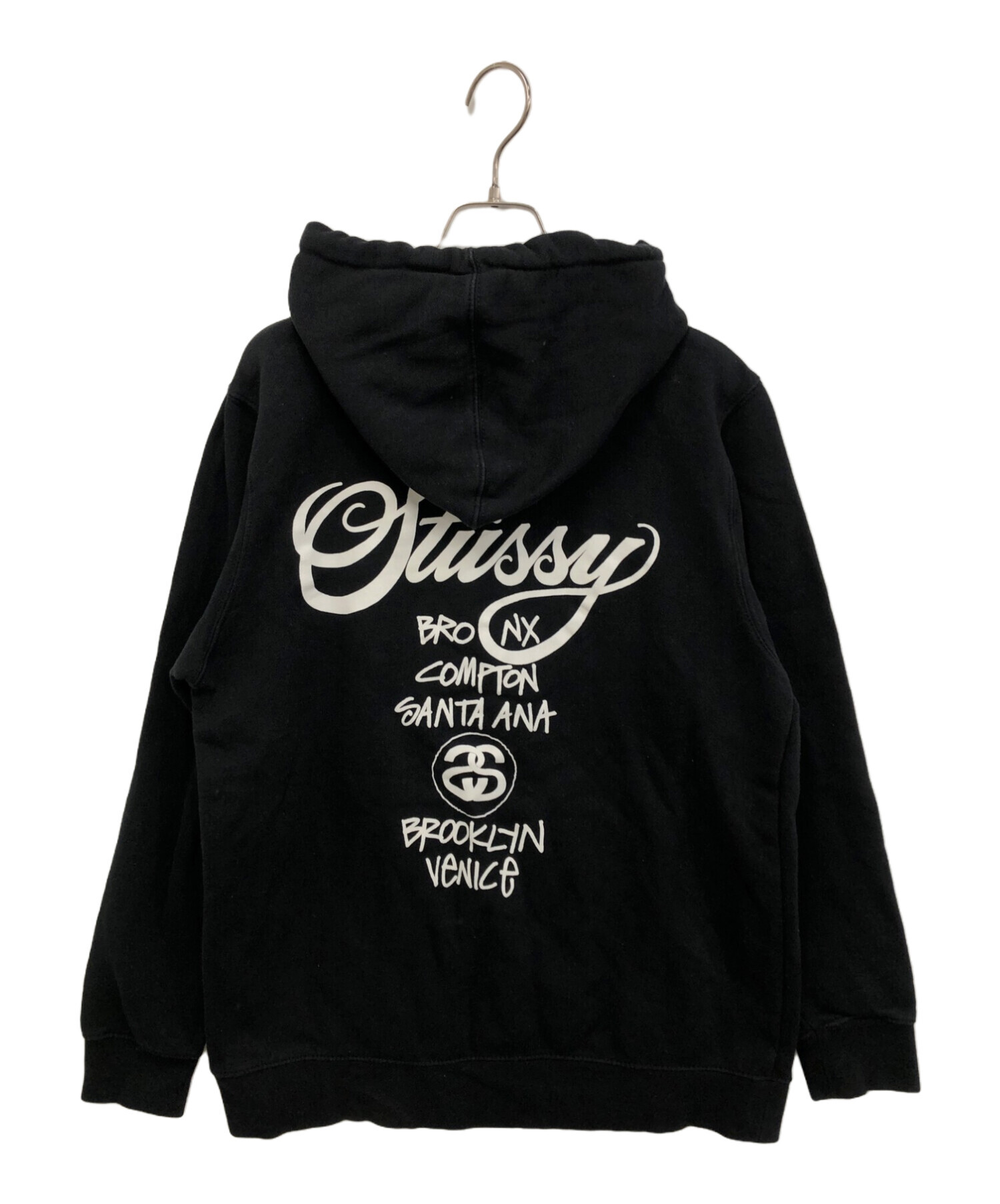 stussy (ステューシー) パーカー ブラック サイズ:M