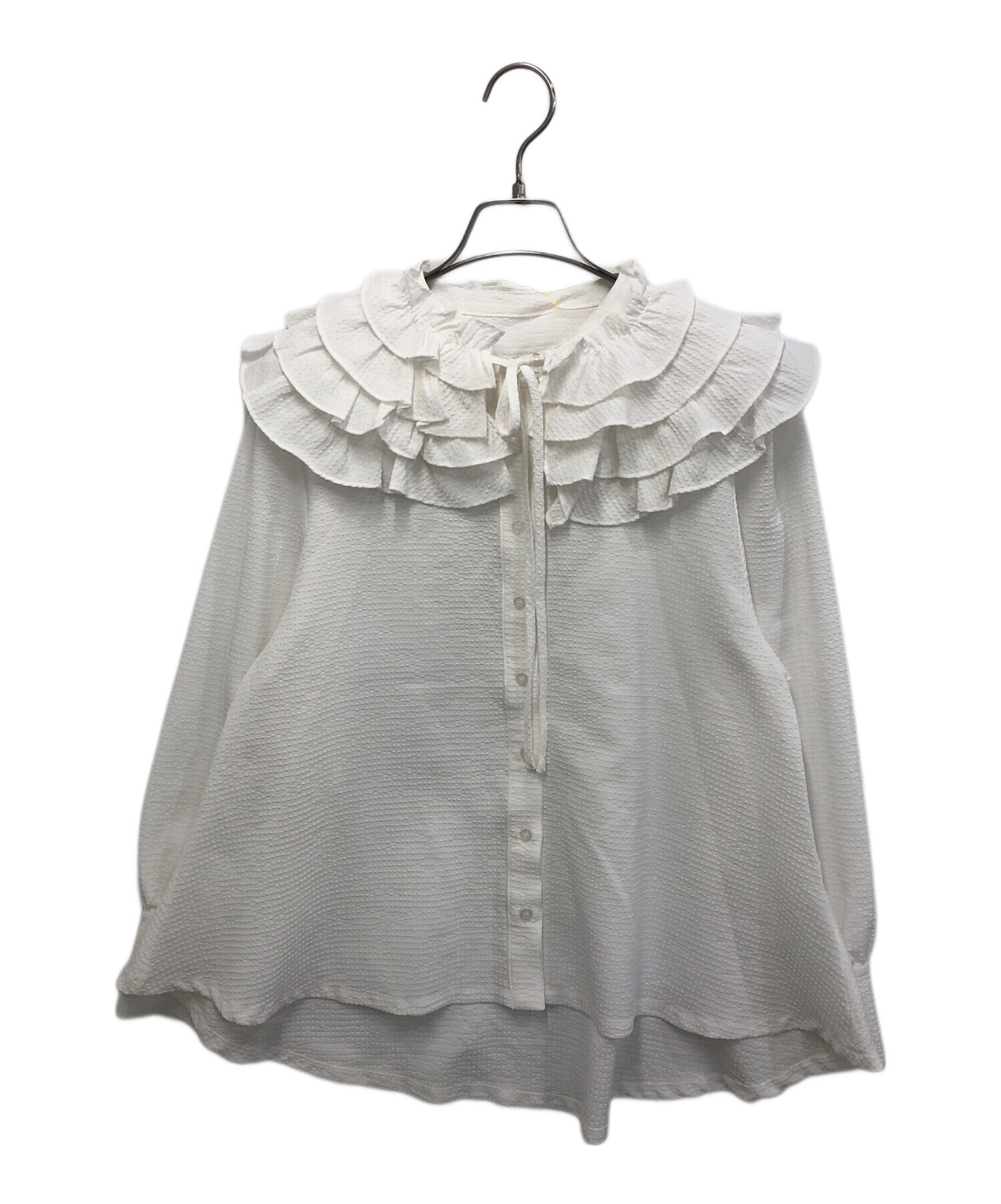 中古・古着通販】bibiy (ビビィ) CHARLOTTE TIE COLLAR BLOUSE(シャーロットタイカラーブラウス) ホワイト  サイズ:Ｆ｜ブランド・古着通販 トレファク公式【TREFAC FASHION】スマホサイト