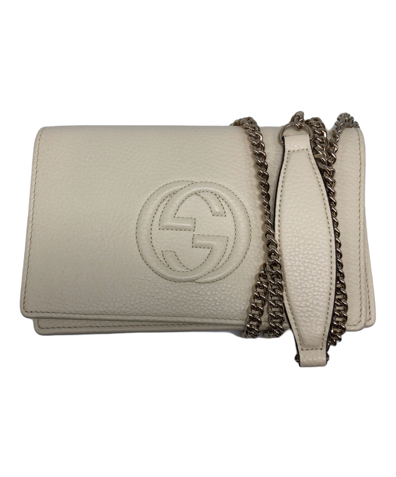 中古・古着通販】GUCCI (グッチ) チェーンウォレット アイボリー｜ブランド・古着通販 トレファク公式【TREFAC FASHION】スマホサイト