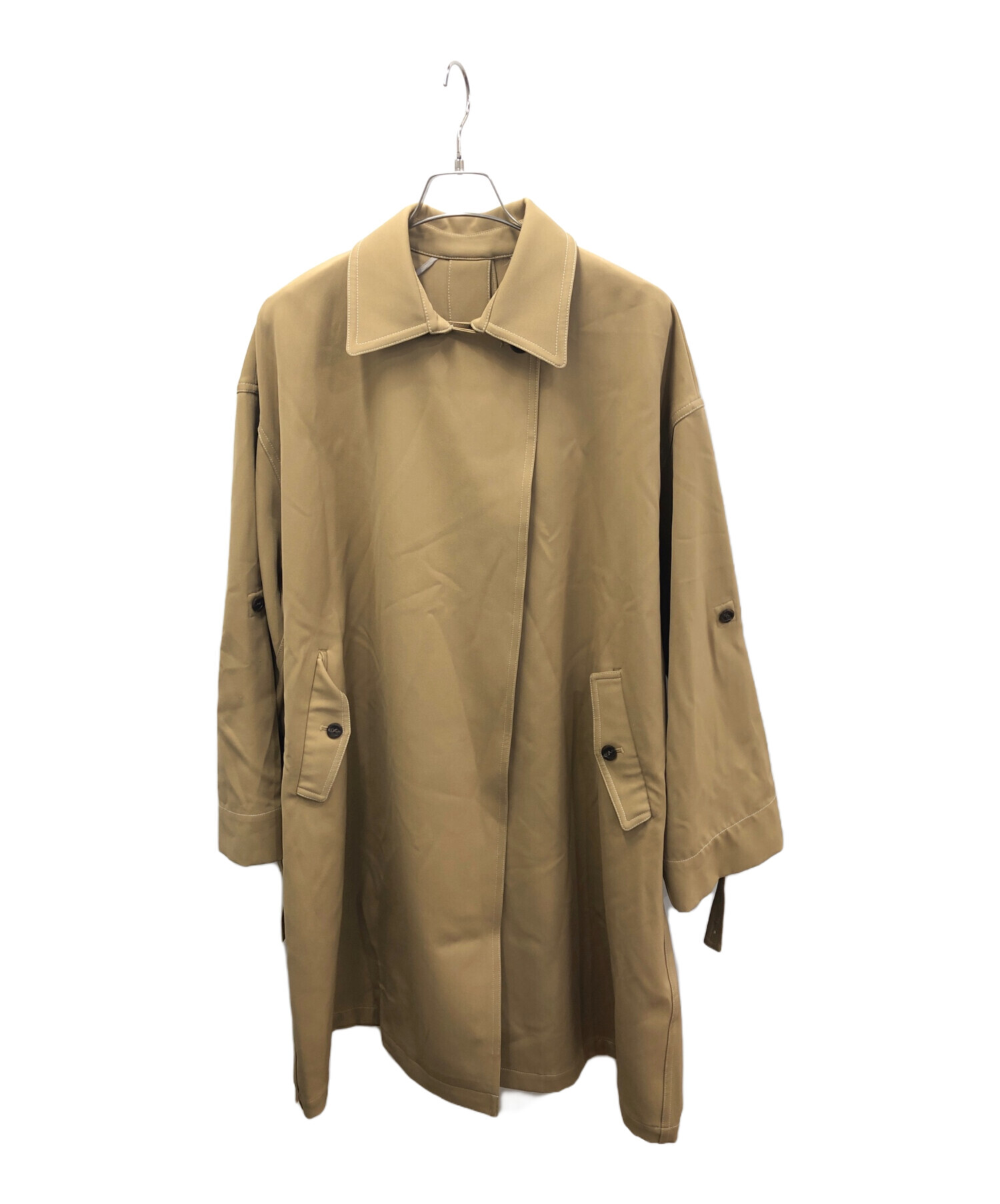 中古・古着通販】Ameri (アメリ) SOUFFLE OVER COAT ベージュ サイズ:M｜ブランド・古着通販 トレファク公式【TREFAC  FASHION】スマホサイト