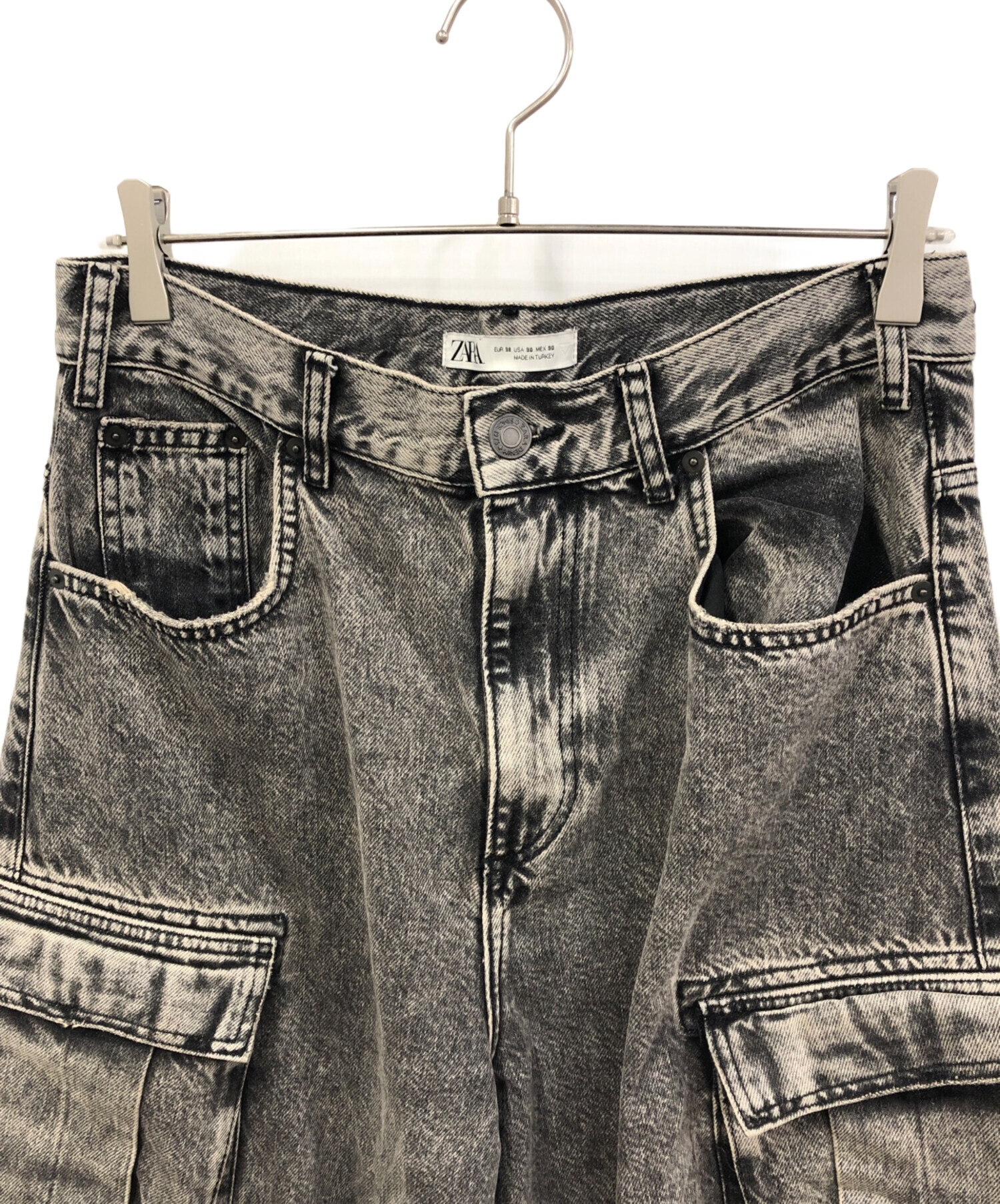 中古・古着通販】ZARA (ザラ) ユーティリティーカーゴデニム ブラック サイズ:US30｜ブランド・古着通販 トレファク公式【TREFAC  FASHION】スマホサイト