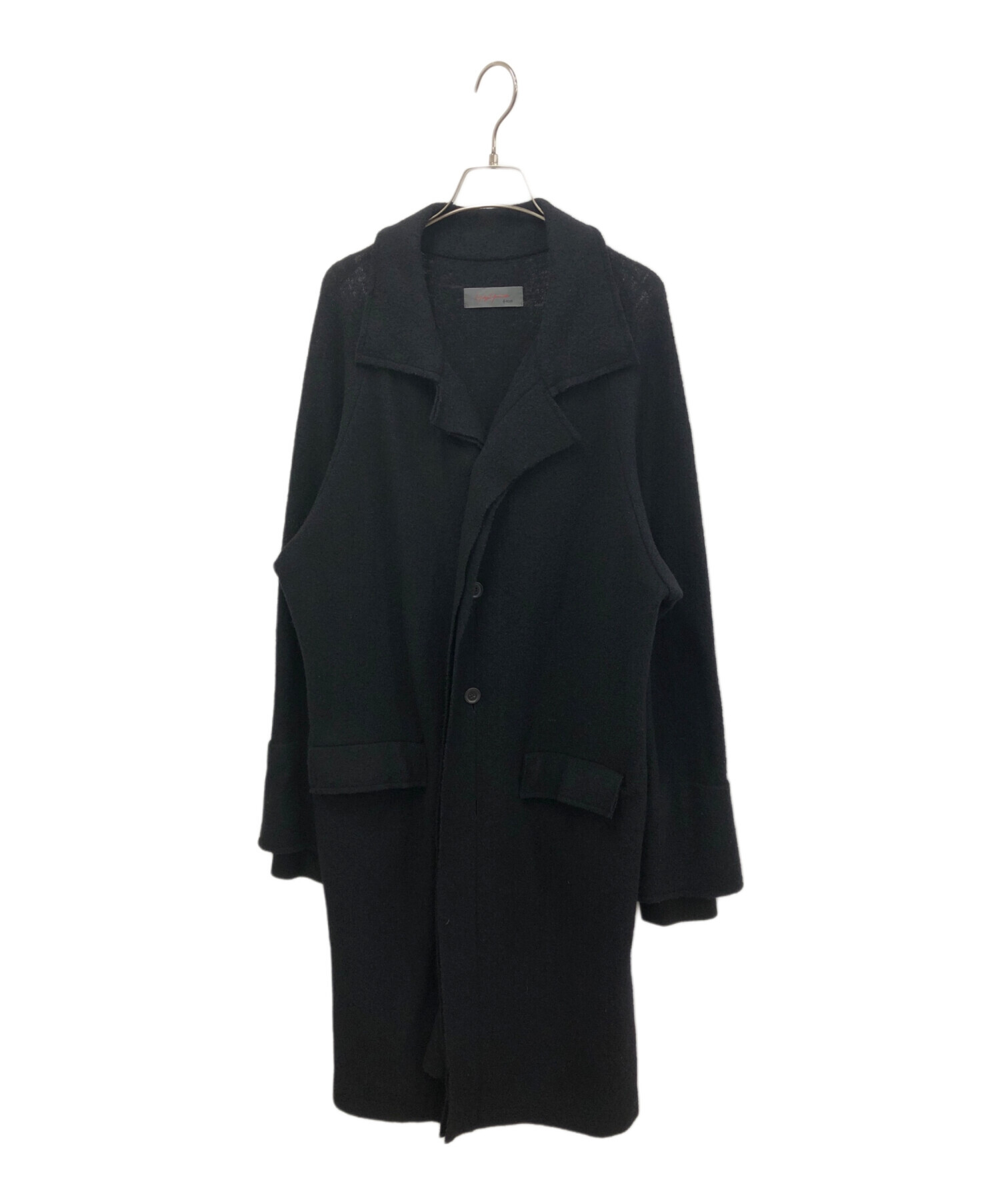 yohji yamamoto+noir (ヨウジヤマモトプリュスノアール) ウールコート ブラック サイズ:2