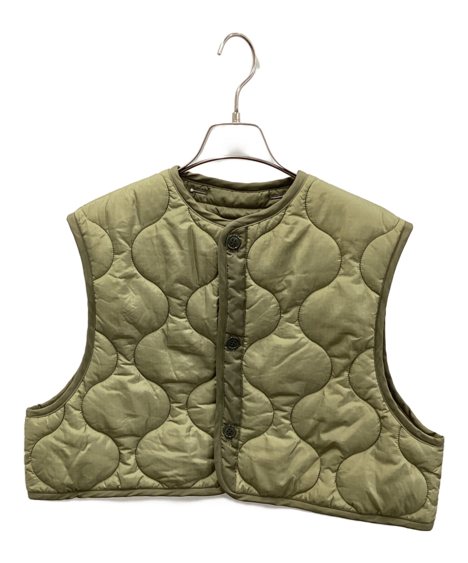 中古・古着通販】HYKE (ハイク) QUILTED CROPPED VEST オリーブ サイズ:記載なし｜ブランド・古着通販  トレファク公式【TREFAC FASHION】スマホサイト