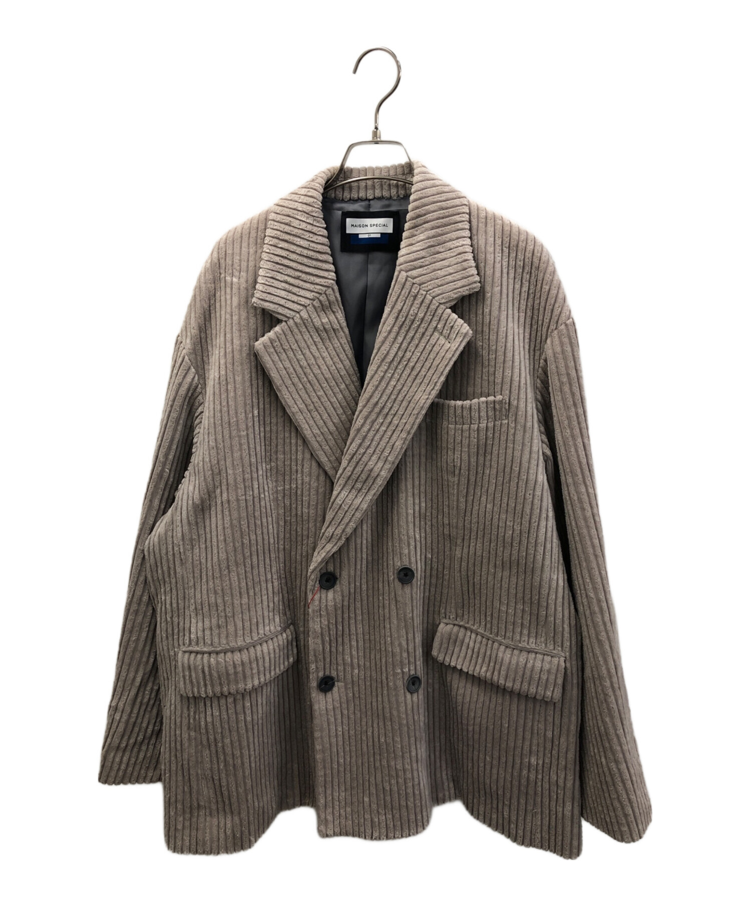 中古・古着通販】MAISON SPECIAL (メゾンスペシャル) 【TAKEMI】Wide Corduroy Prime-Over Double  Tailored Jacket ベージュ サイズ:01 未使用品｜ブランド・古着通販 トレファク公式【TREFAC FASHION】スマホサイト