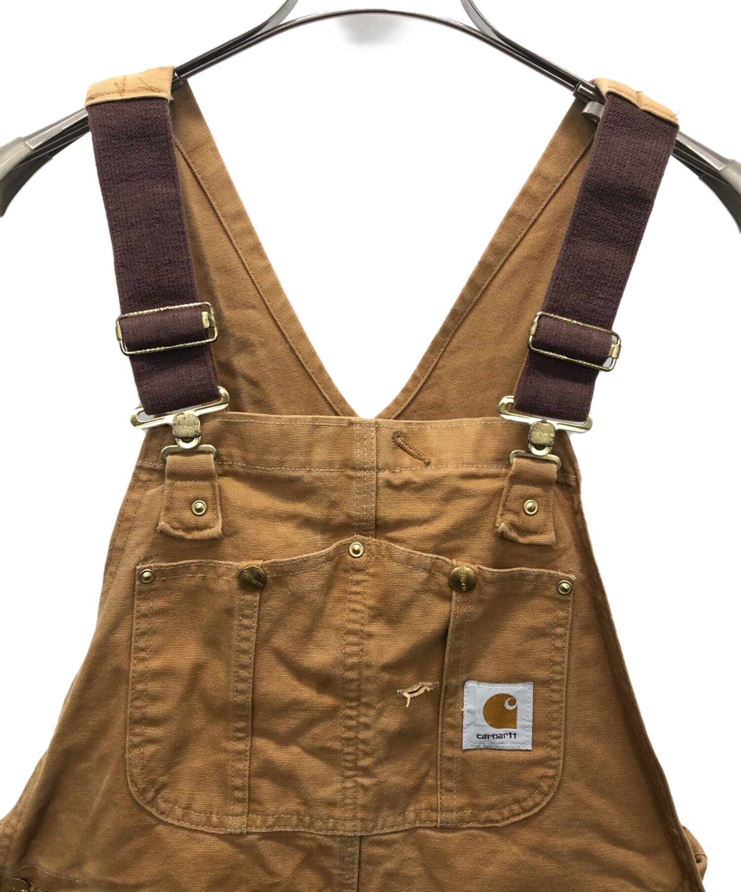 CarHartt (カーハート) ダック地オーバーオール ベージュ サイズ:36×32