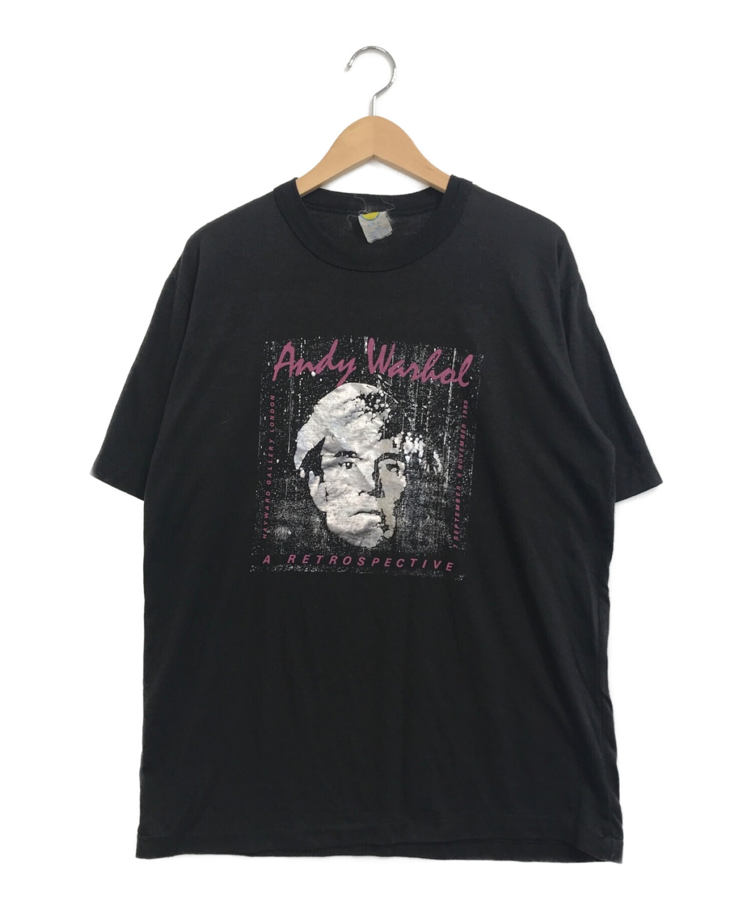 ANDY WARHOL (アンディウォーフォール) [古着]80'sプリントTシャツ ブラック サイズ:XL