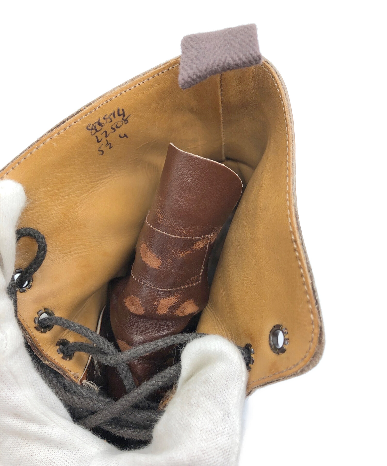 Tricker's (トリッカーズ) ウイングチップブーツ ブラウン サイズ:51/2