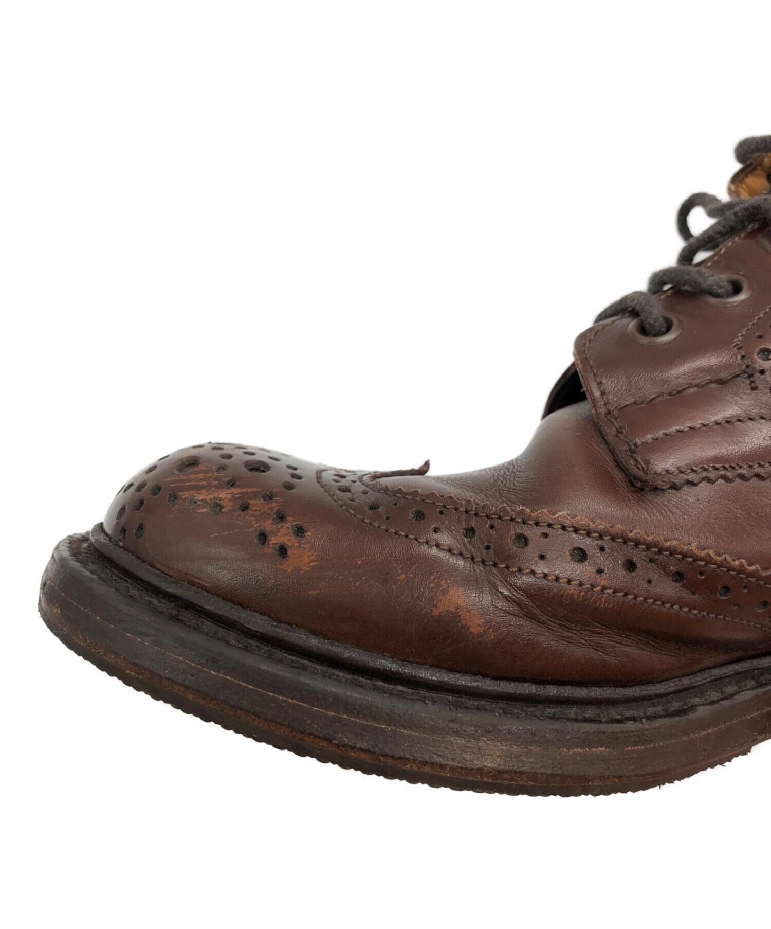 Tricker's (トリッカーズ) ウイングチップブーツ ブラウン サイズ:51/2