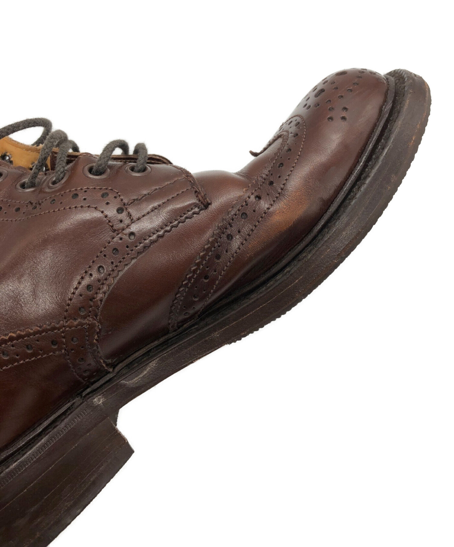 Tricker's (トリッカーズ) ウイングチップブーツ ブラウン サイズ:51/2