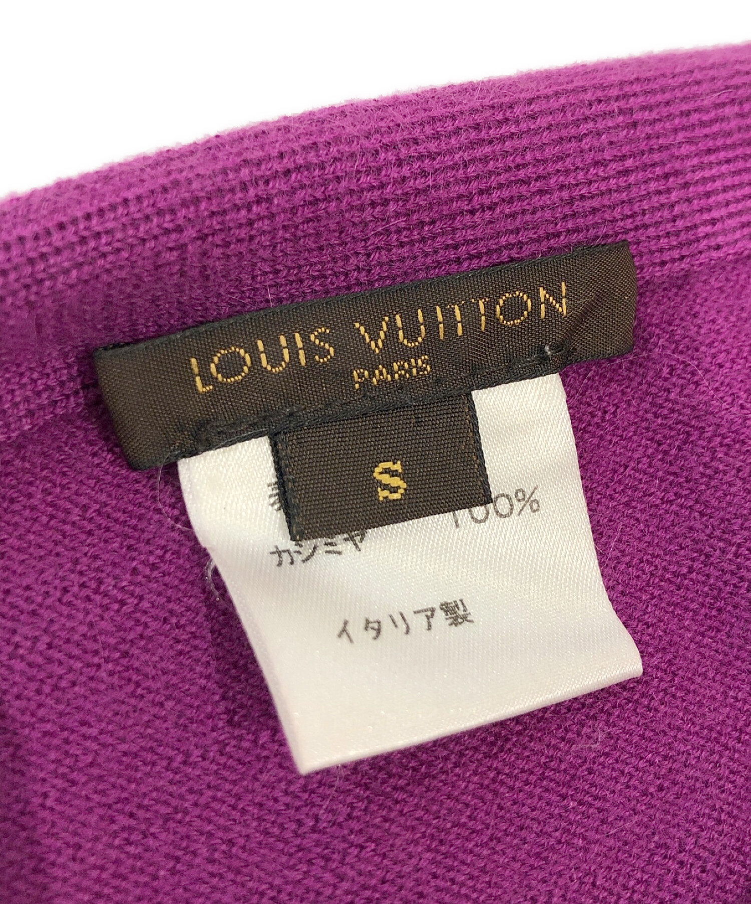 LOUIS VUITTON (ルイ ヴィトン) カシミヤニット ピンク サイズ:S