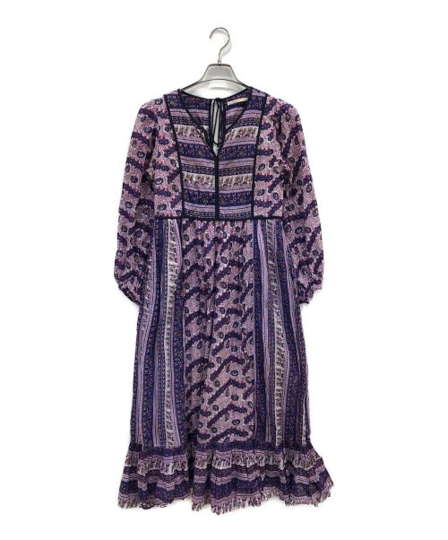 【中古・古着通販】ne quittez pas (ヌキテパ) Ethnic Prt Frilled Dress