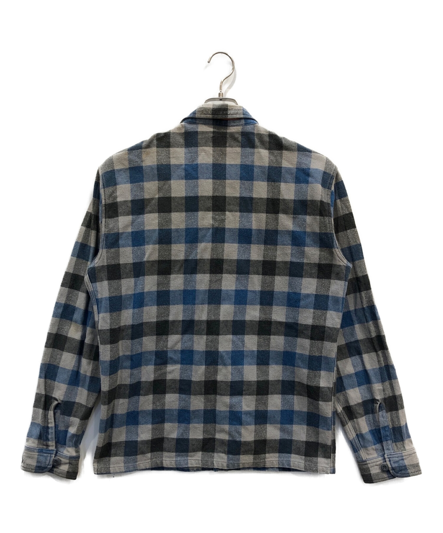 TENDERLOIN (テンダーロイン) ブロックチェックネルシャツ グレー サイズ:L