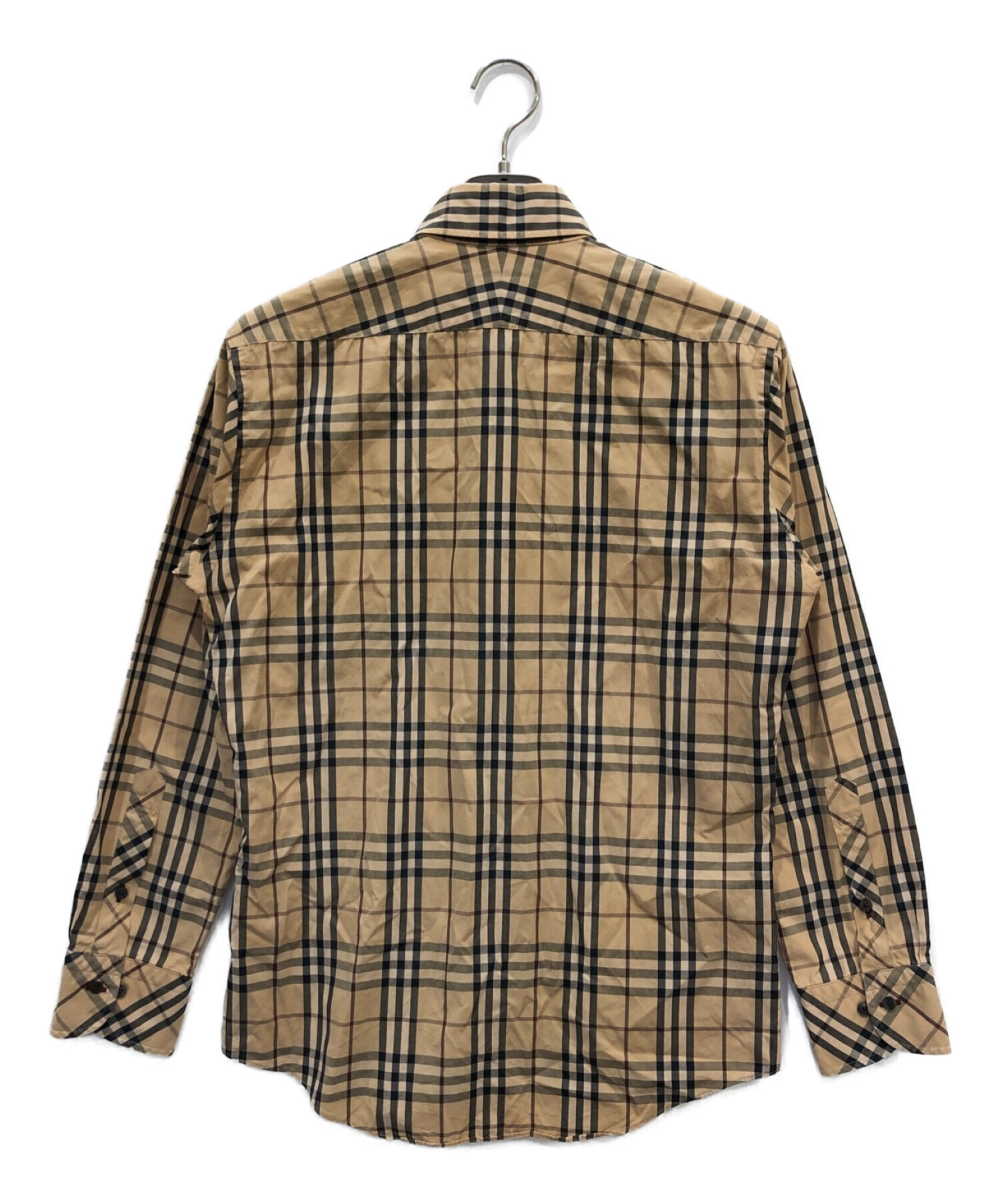 BURBERRY BLACK LABEL (バーバリーブラックレーベル) ノバチェックシャツ ベージュ サイズ:2