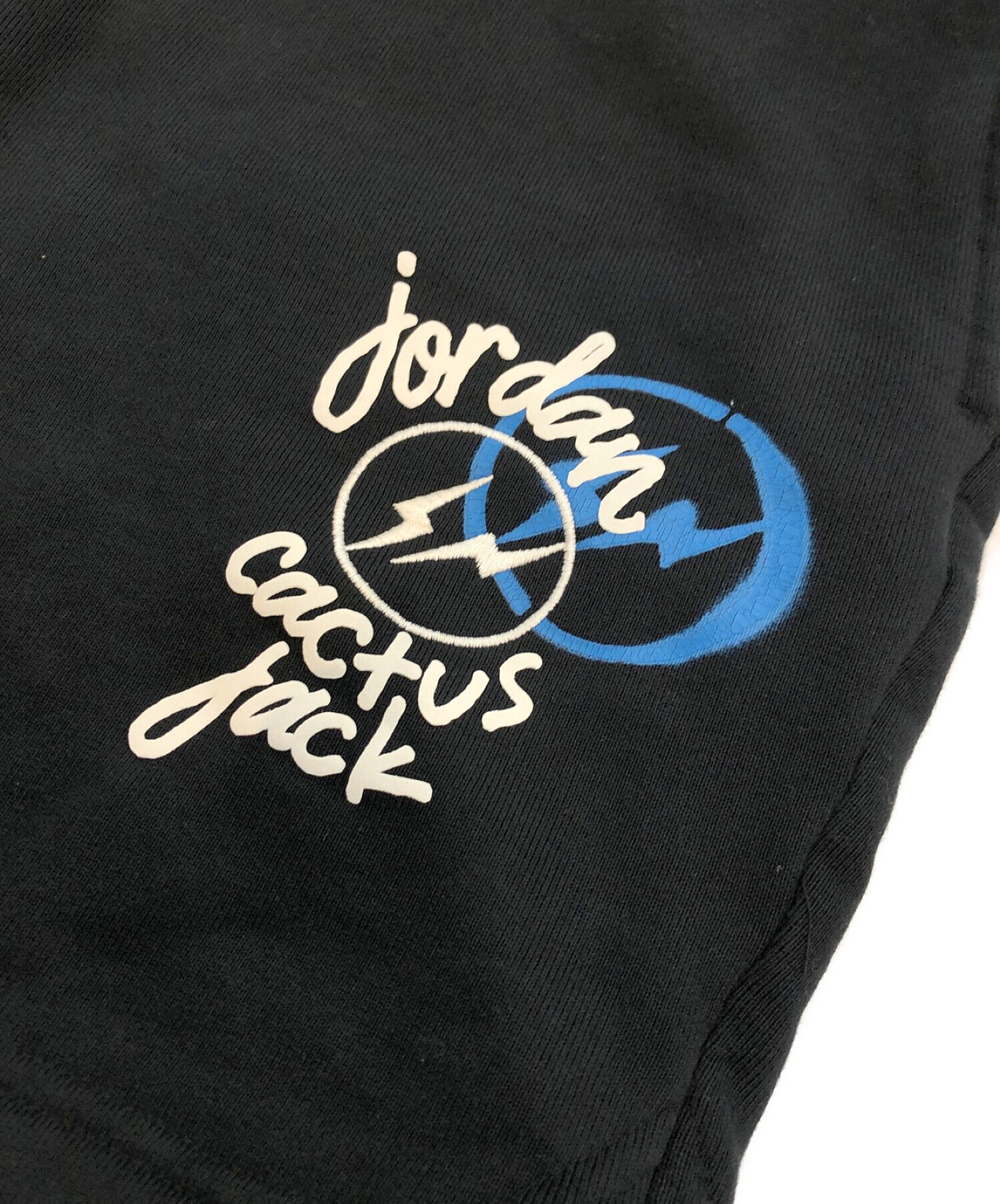 JORDAN×cactusjack (ジョーダン×カクタスジャック) FRAGMENT DESIGN TRAVIS SCOTTハーフパンツ ブラック  サイズ:M