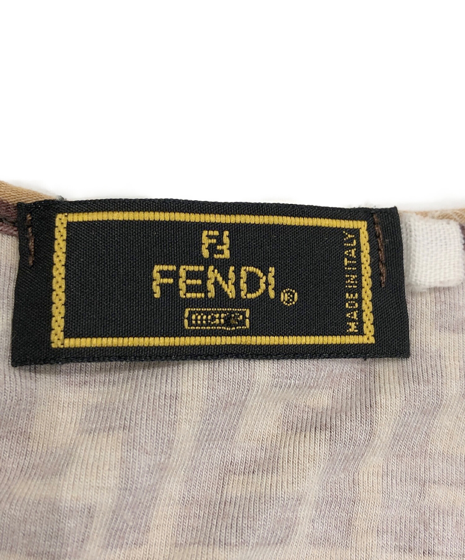 FENDI (フェンディ) Tシャツ ブラウン サイズ:タグ劣化の為不明