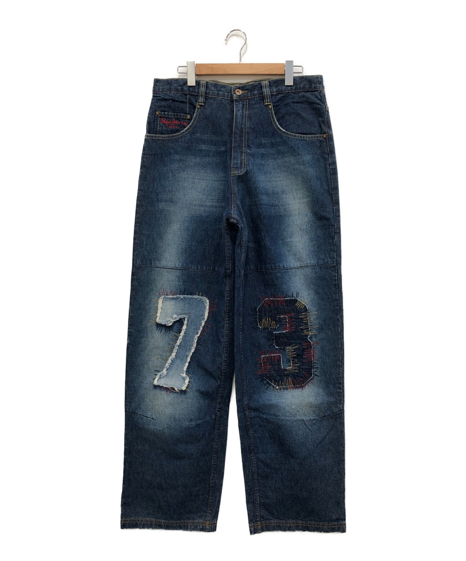 Pepe Jeans (ペペジーンズ) バギーデニムパンツ インディゴ サイズ:34 未使用品