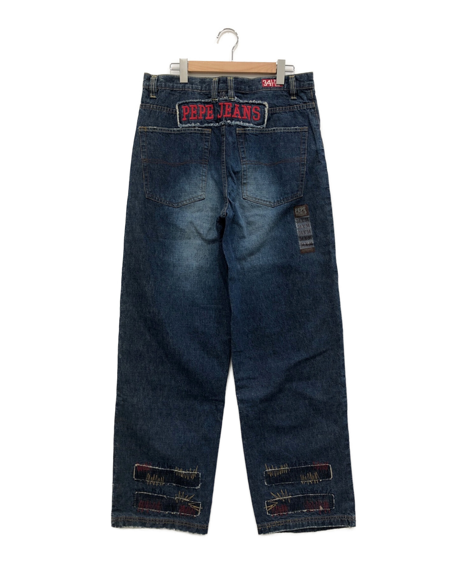Pepe Jeans (ペペジーンズ) バギーデニムパンツ インディゴ サイズ:34 未使用品
