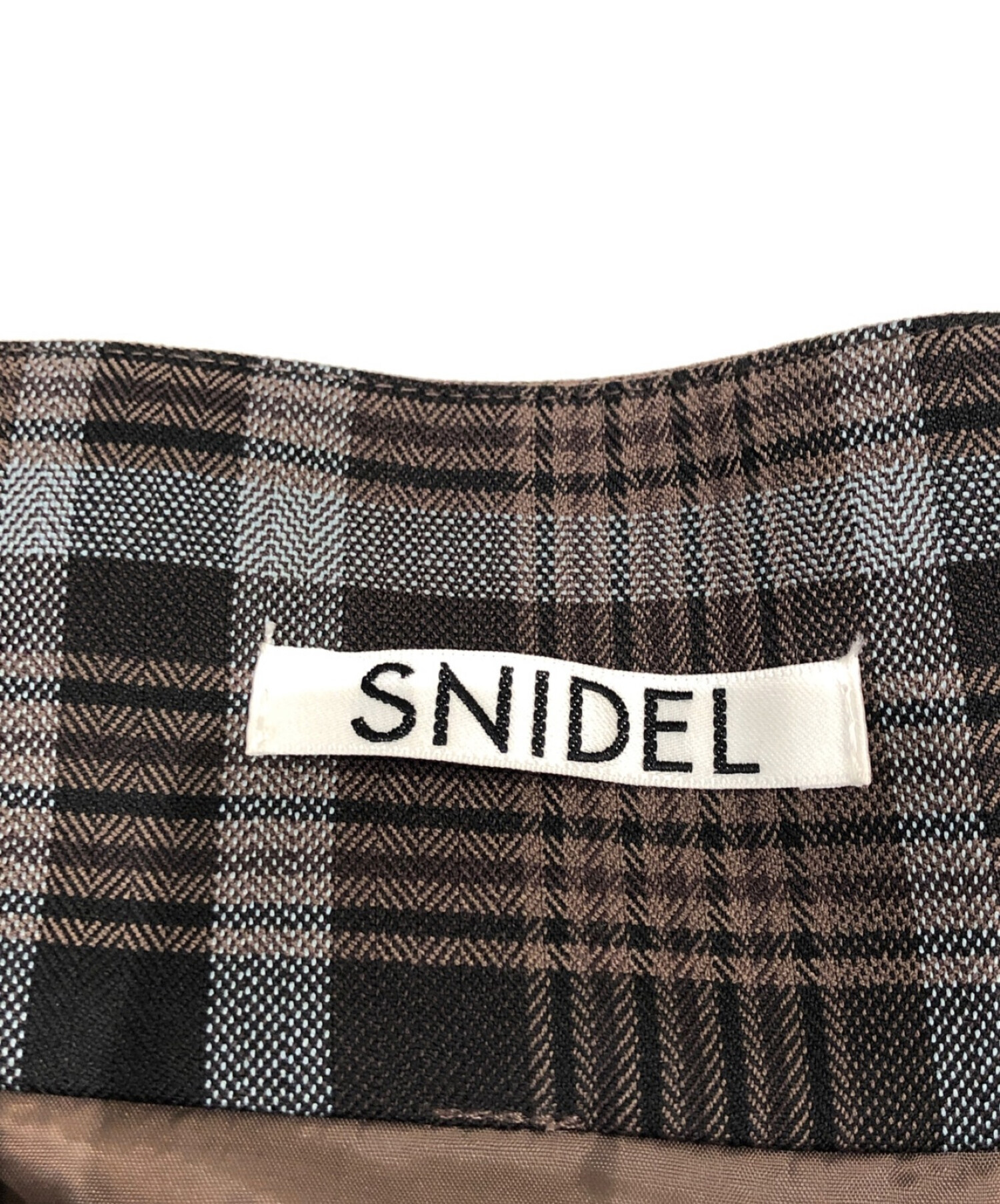 中古・古着通販】Snidel (スナイデル) スイッチングチェックスカート