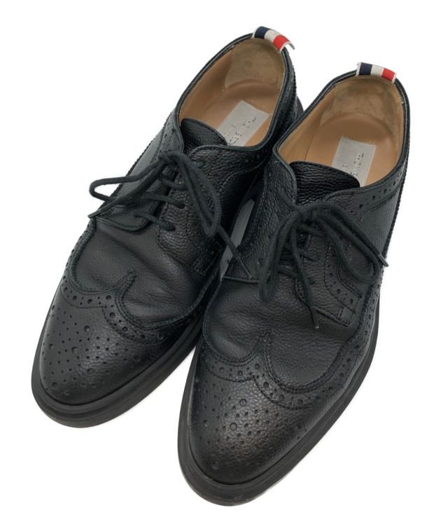 中古・古着通販】THOM BROWNE. NEW YORK (トムブラウンニューヨーク) ウイングチップレザーシューズ ブラック  サイズ:EU37.5｜ブランド・古着通販 トレファク公式【TREFAC FASHION】スマホサイト