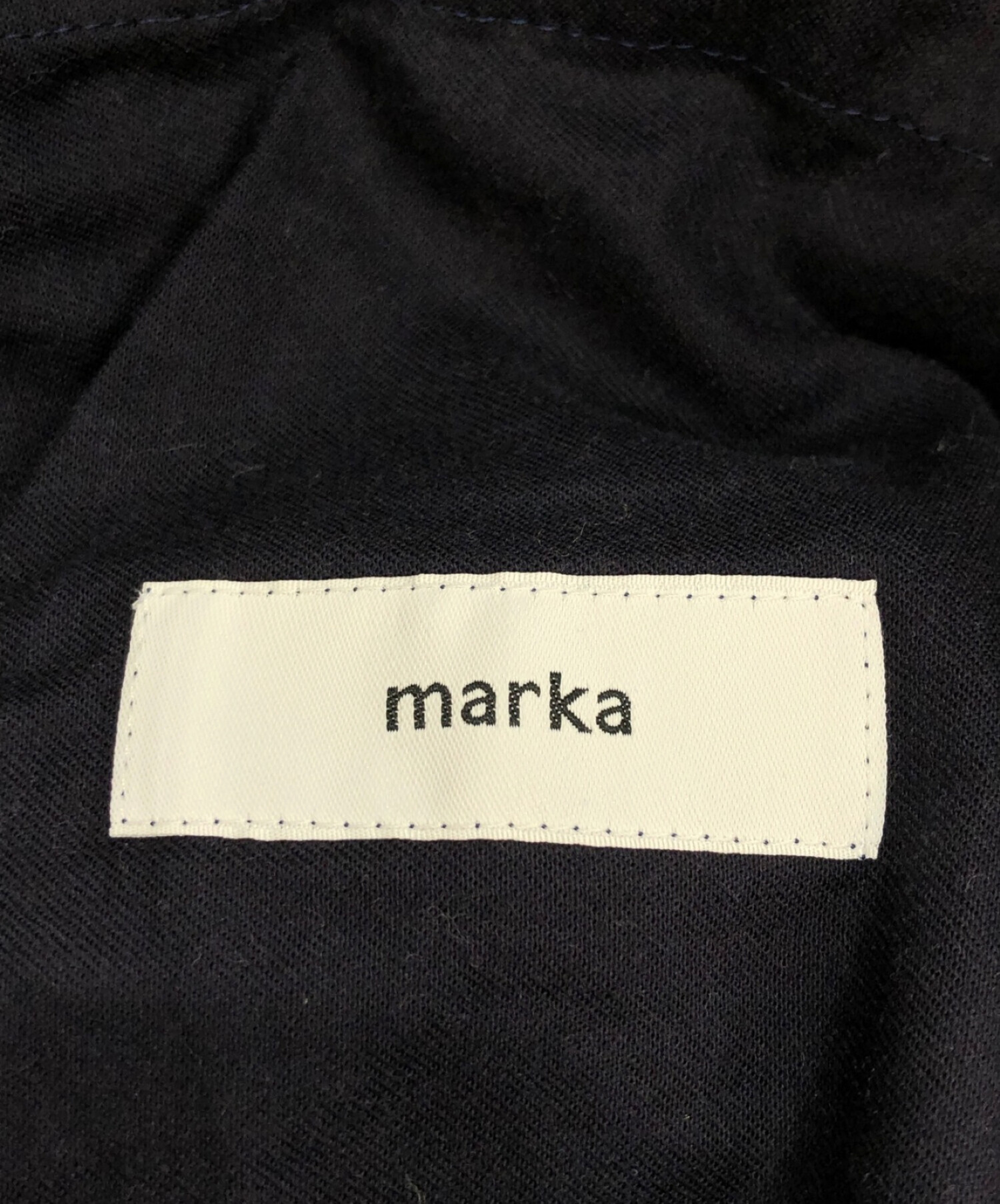 中古・古着通販】MARKA (マーカ) TUCK WIDE PANTS exclusive ネイビー