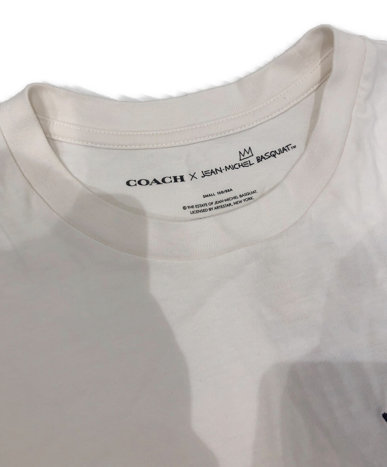 COACH (コーチ) JEAN-MICHEL (ジャン・ミッシェル) バスキアTシャツ ホワイト サイズ:SMALL