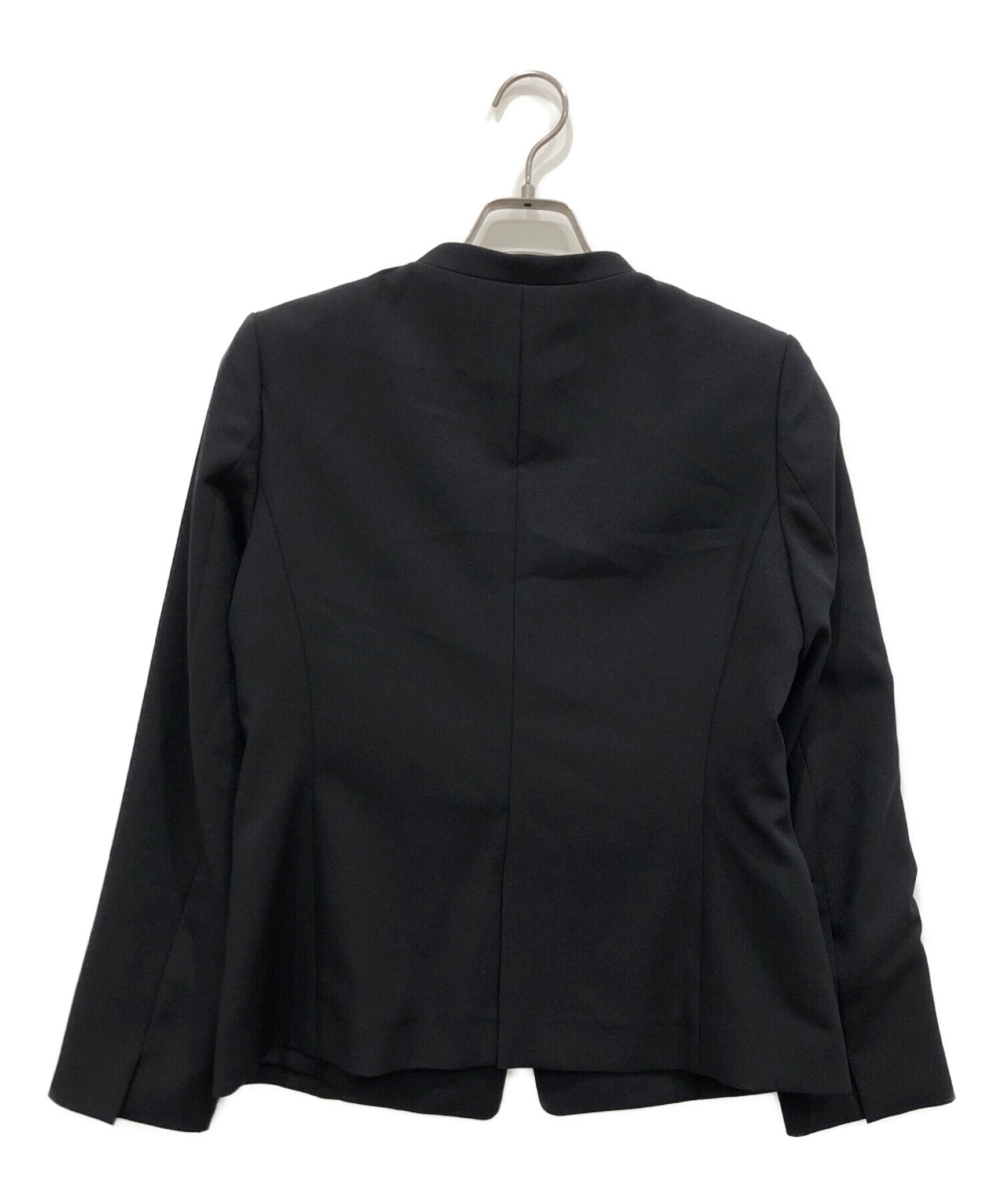PLST (プラステ) ポリエステルオックスカラーレスジャケット ブラック サイズ:L 未使用品