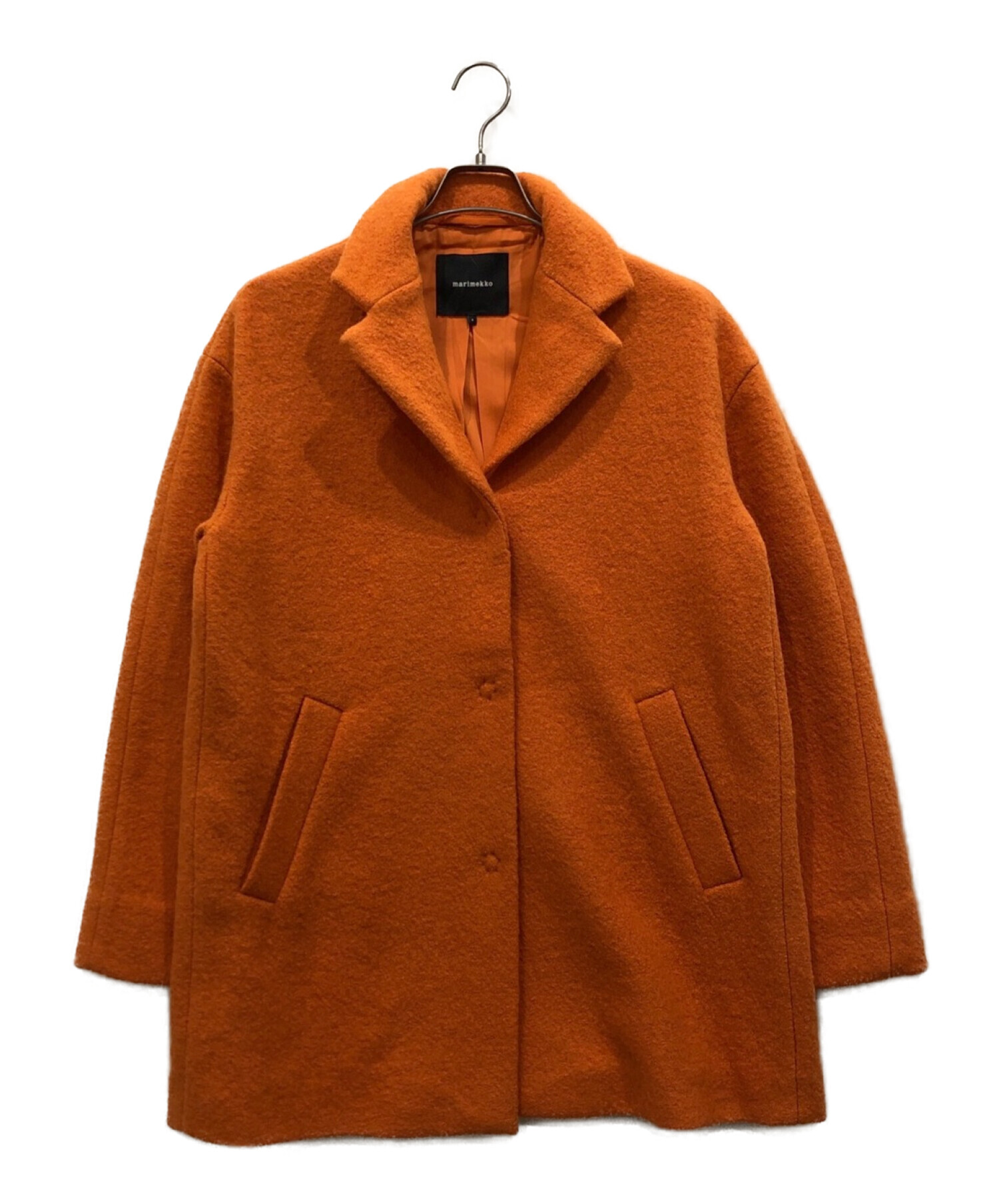 marimekko (マリメッコ) ウールコート オレンジ サイズ:S
