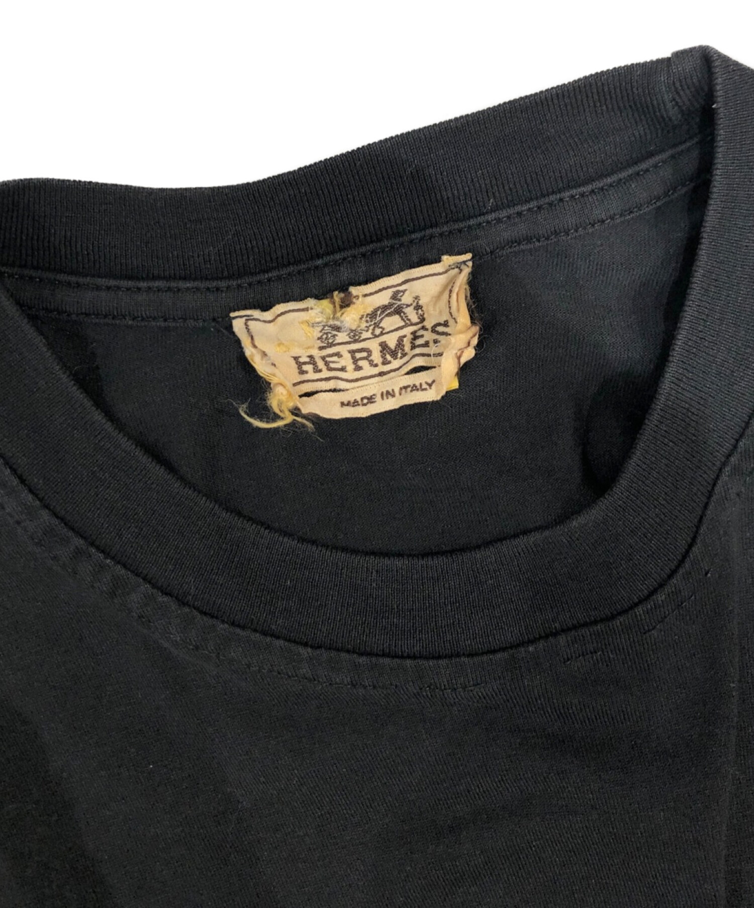 HERMES (エルメス) [OLD]Tシャツ ブラック サイズ:XS
