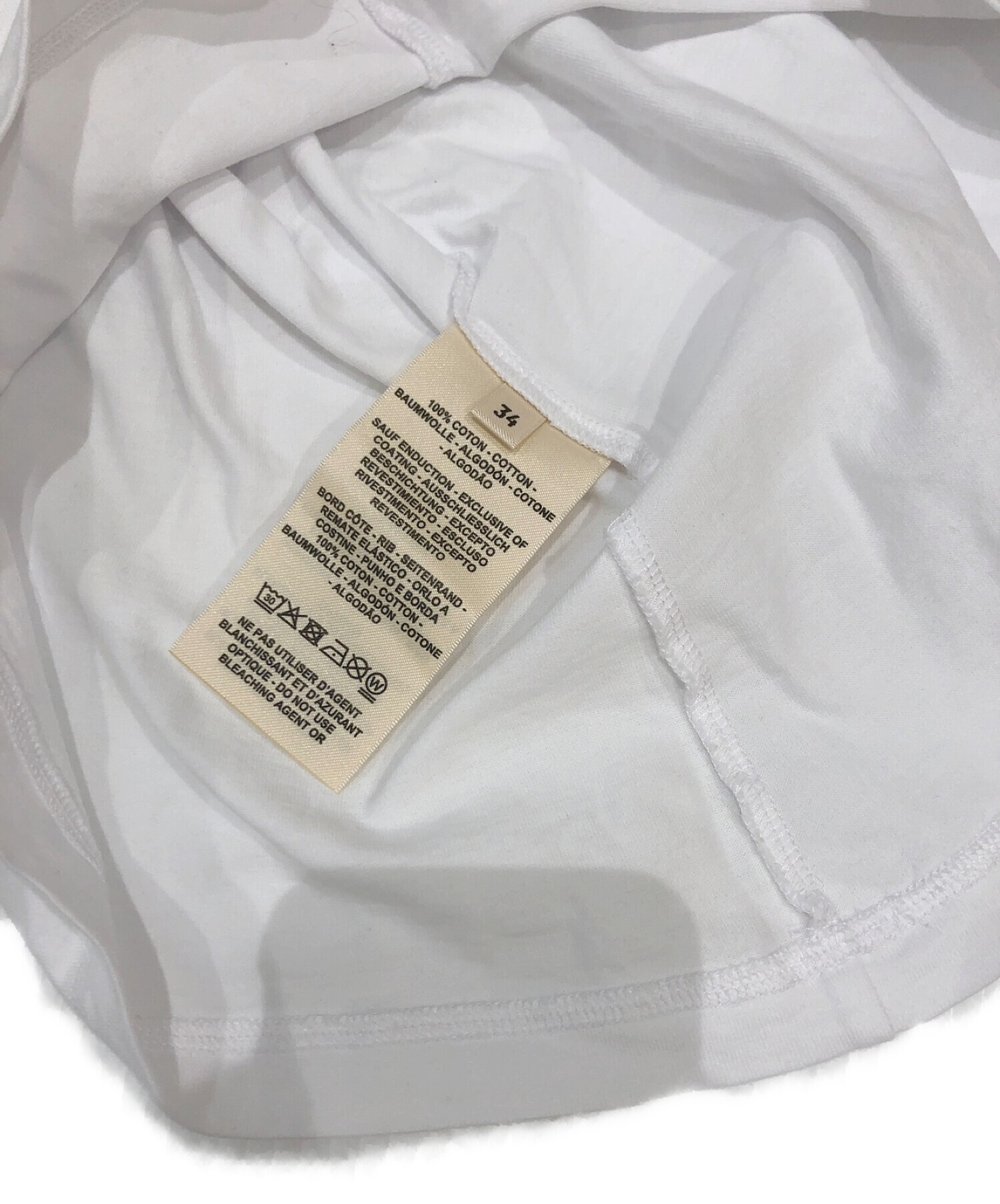 中古・古着通販】HERMES (エルメス) Tシャツ ホワイト サイズ:34 